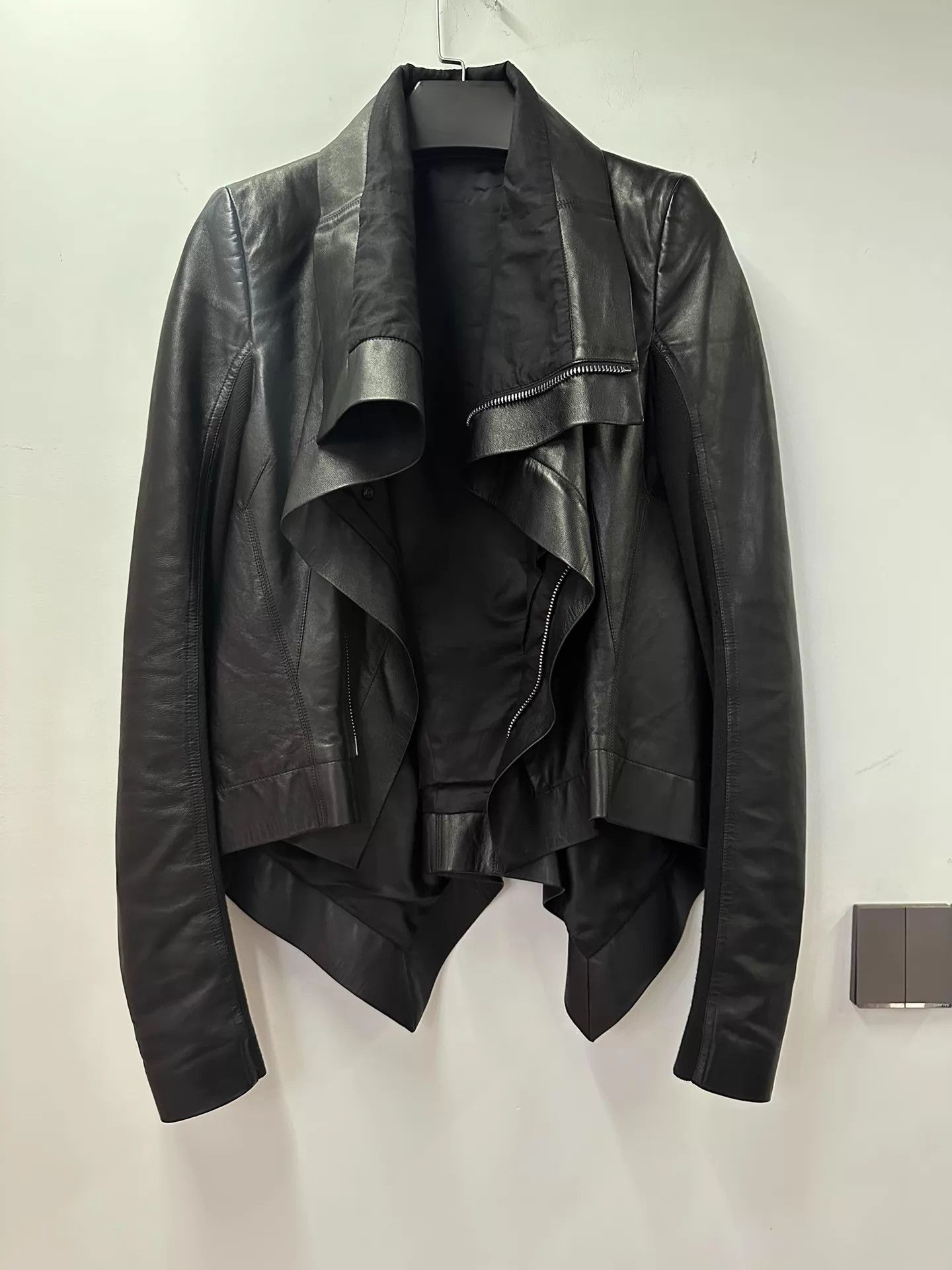 Rick Owens Rick Owens Naska Biker Jacket Lambskin Women's Size 40 Size S / US 4 / IT 40 - 1 Thumbnail