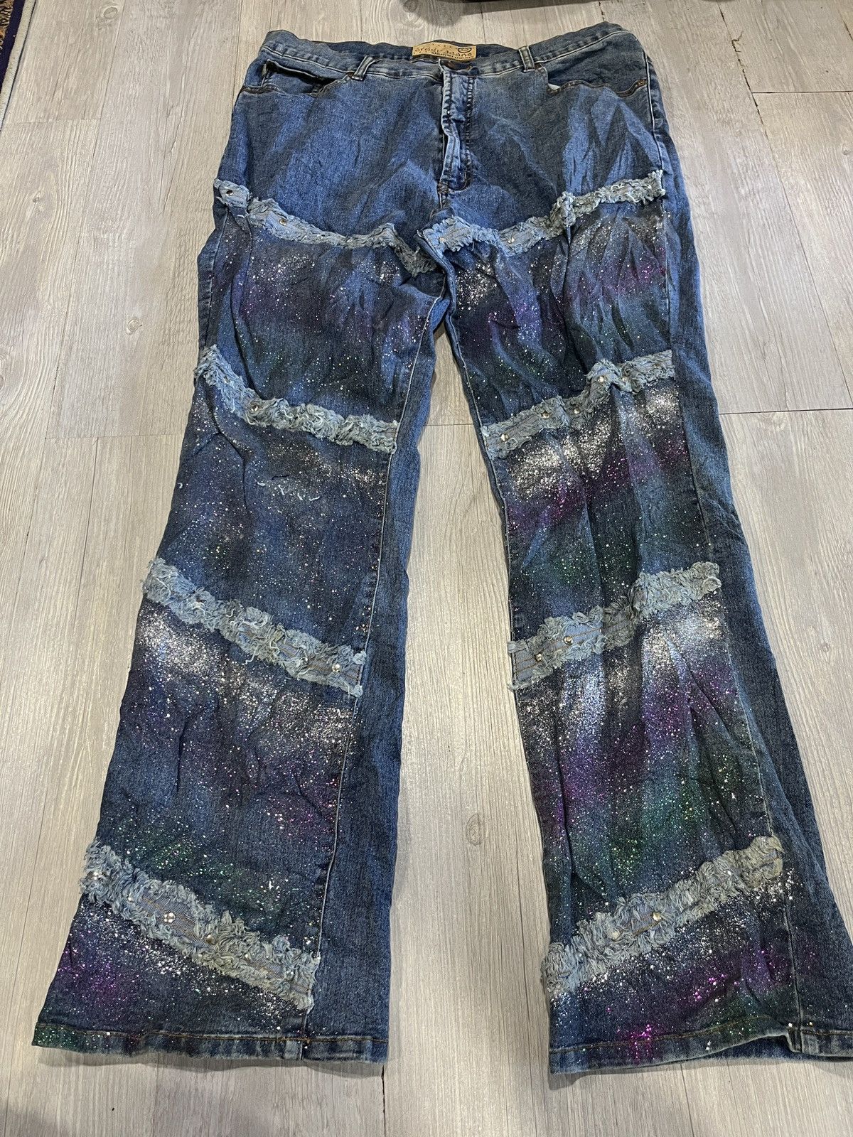 Hysteric Glamour Distressed Denim Crest Jeans vintage Size US 36 / EU 52 - 1 Thumbnail