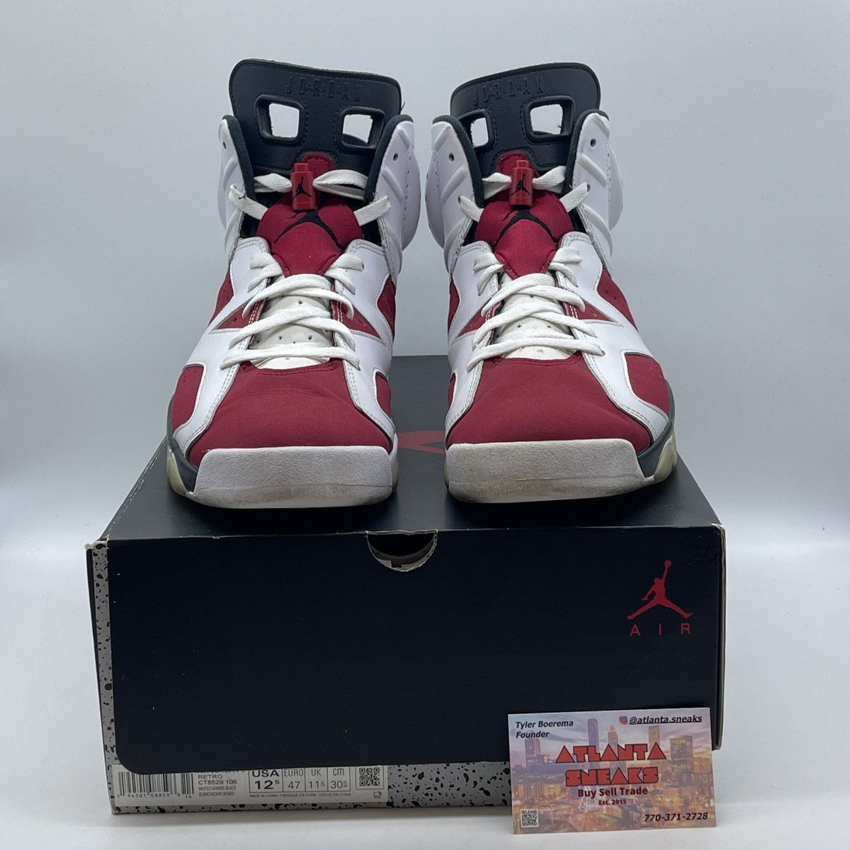 Jordan Brand Air jordan 6 carmine Size US 12.5 / EU 45-46 - 2 Thumbnail
