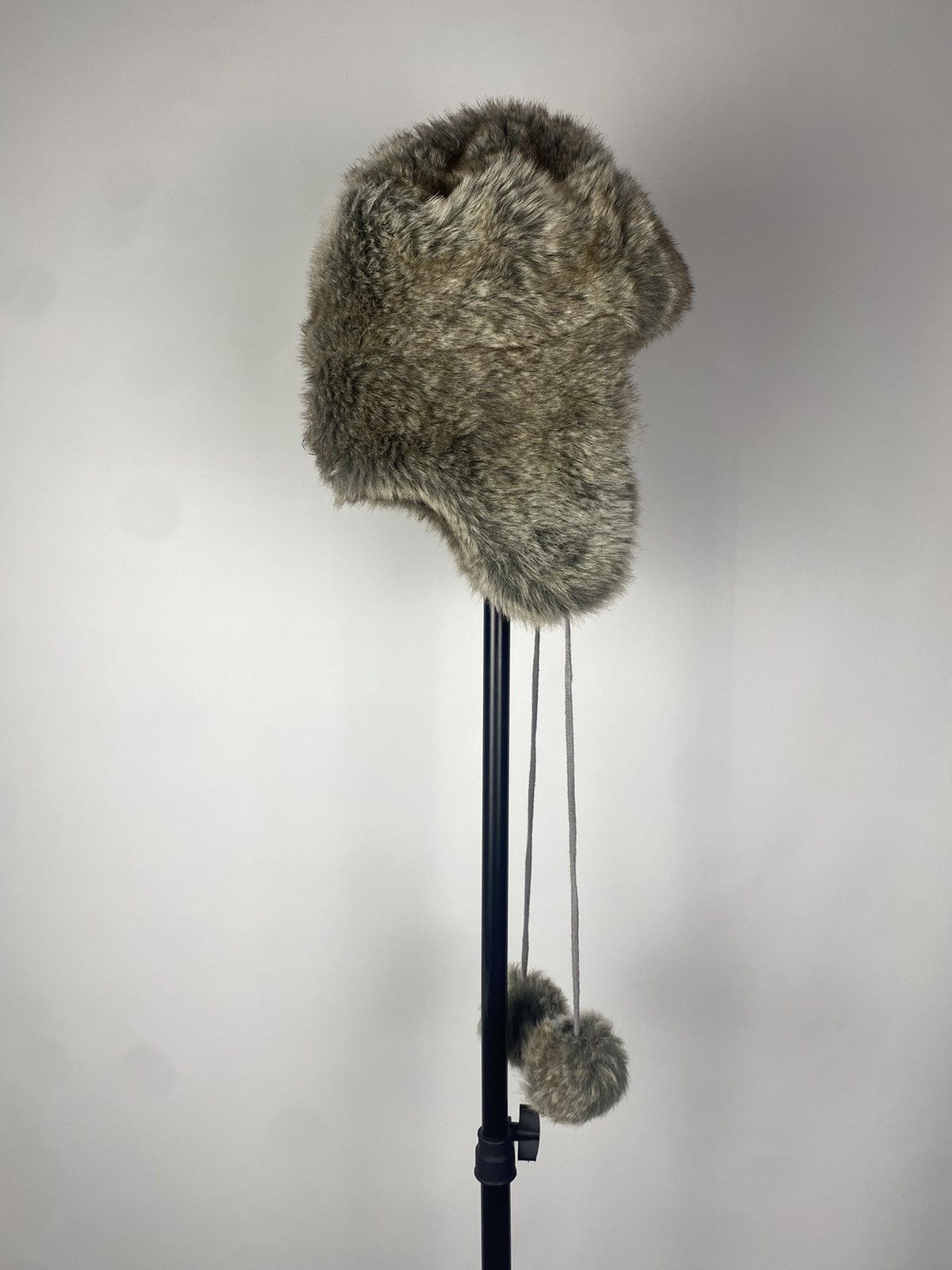 Hysteric Glamour × Vintage Crazy Y2K Mohair Fuzzy Hat Ushanka Punk Huge Size ONE SIZE - 4 Thumbnail