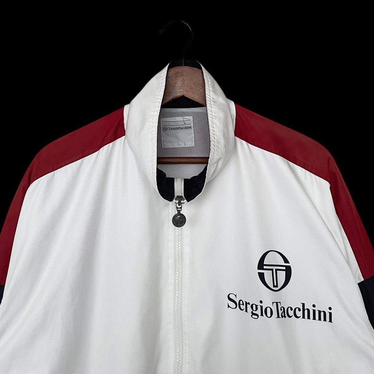 Japanese Brand × Sergio Tacchini × Vintage Vintage Brand Sergio Tacchini Nylon Jacket 1990s Size US L / EU 52-54 / 3 - 7 Thumbnail