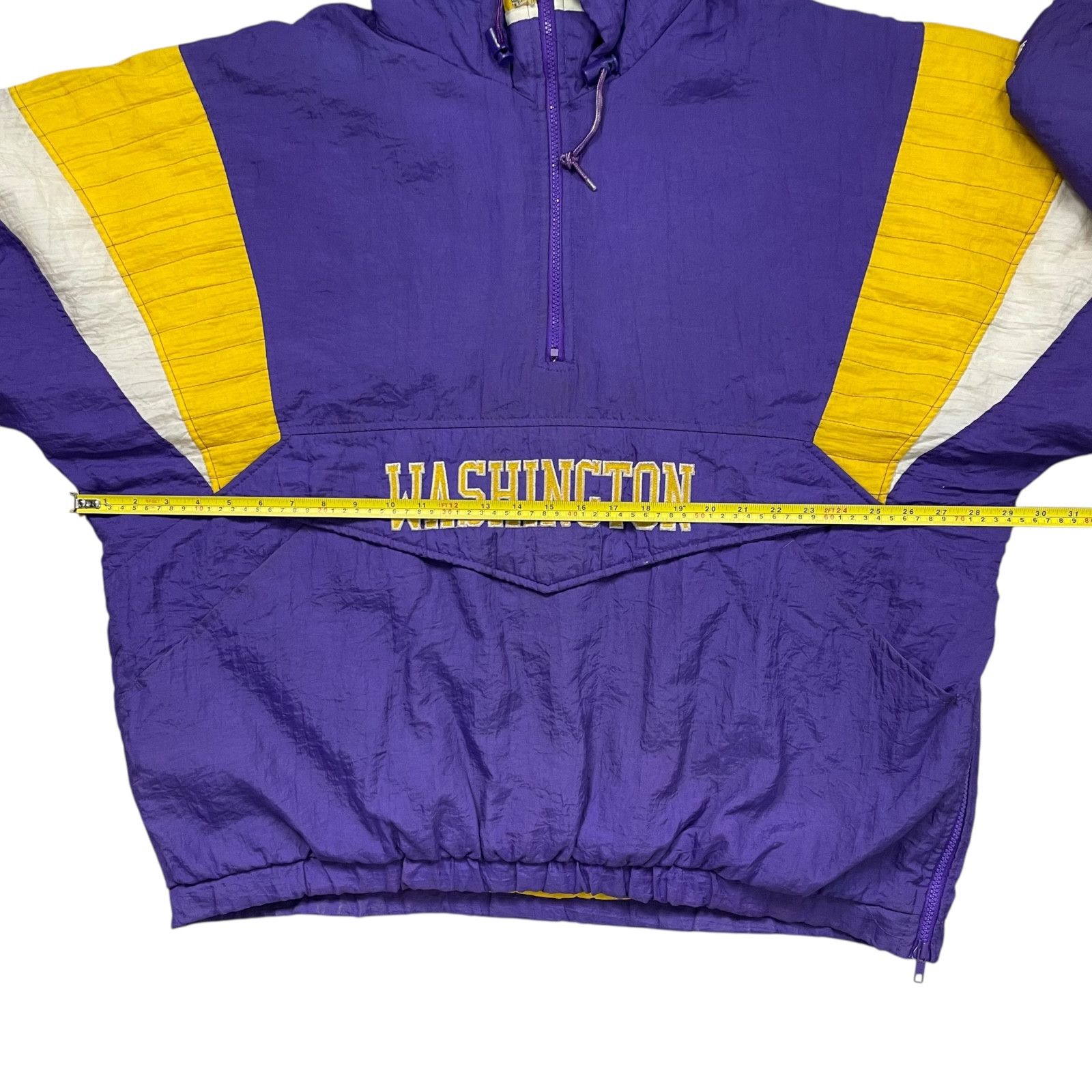 NCAA VTG 90s WASHINGTON HUSKIES STARTER PULLOVER PUFFER JACKET Size US XL / EU 56 / 4 - 11 Thumbnail