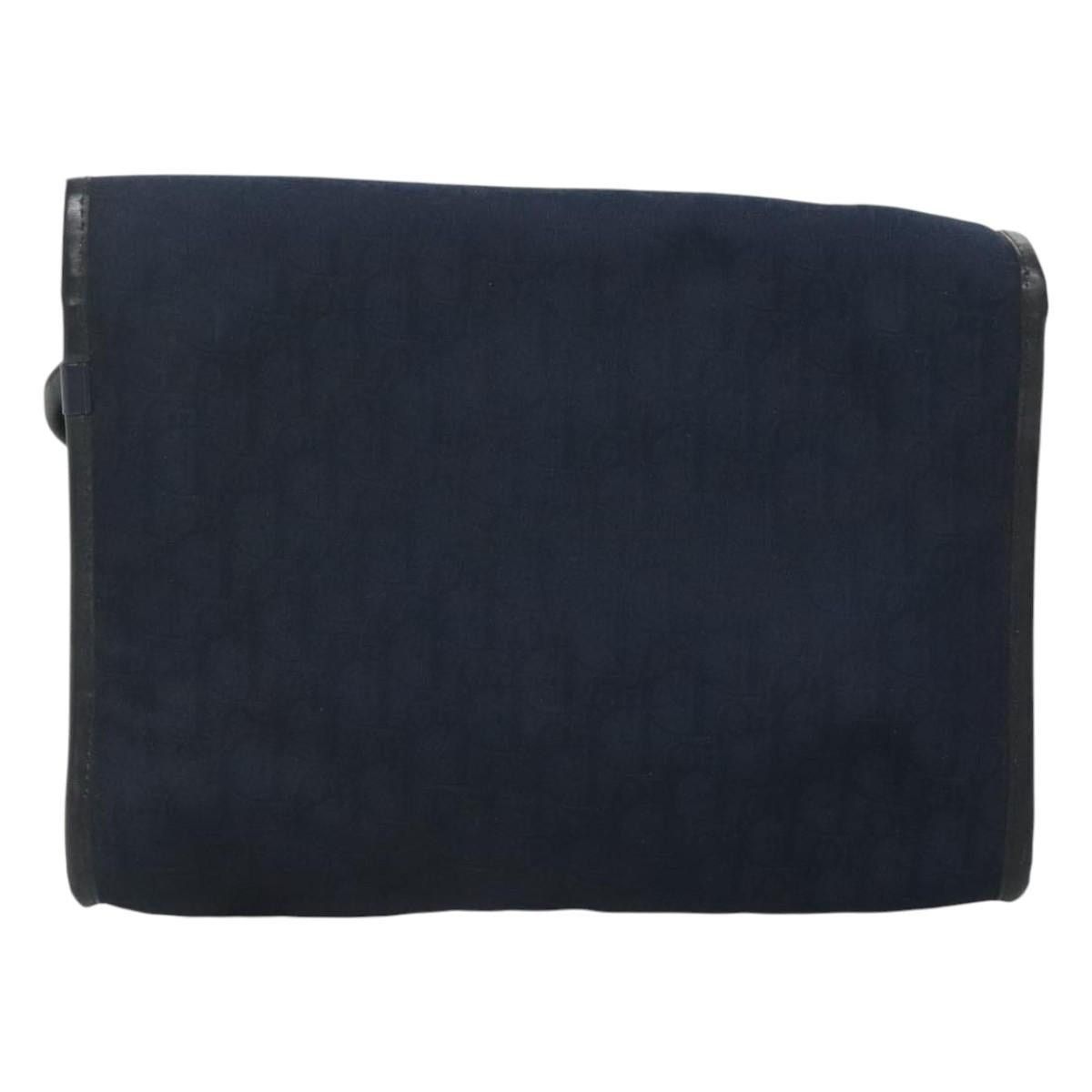 Dior DIOR Trotter Canvas Shoulder Bag Navy Gold Size ONE SIZE - 2 Thumbnail