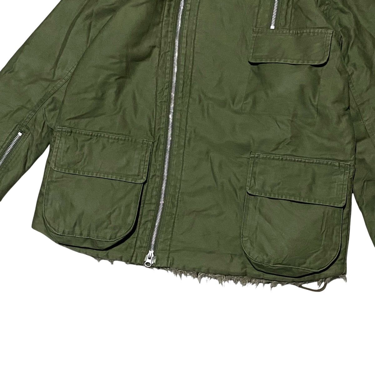 Zucca 🔥RARE🔥 Zucca 00s asymetircal fur lined jacket Size US L / EU 52-54 / 3 - 6 Thumbnail