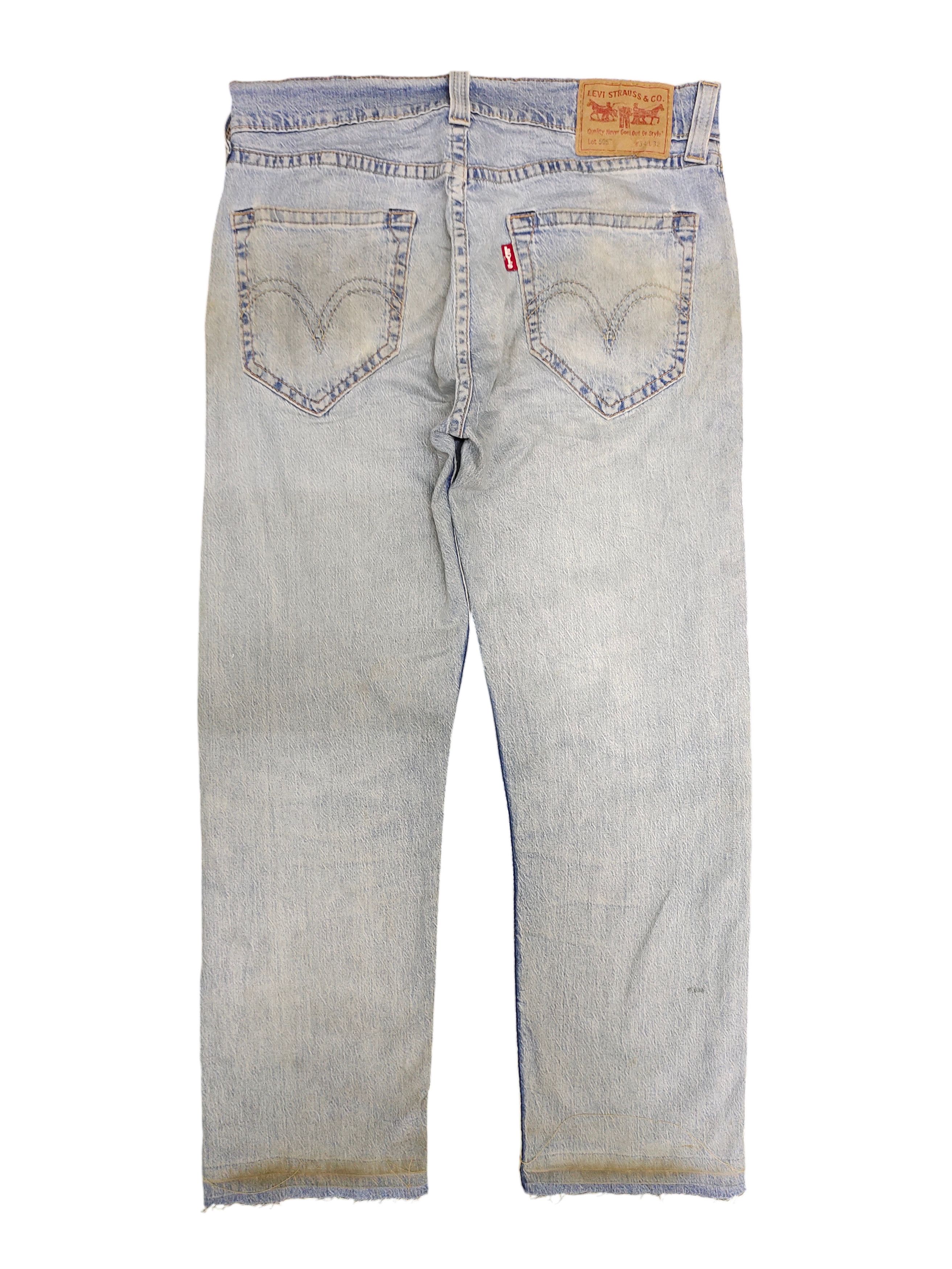 Comme des Garcons × Undercover Levis 505 Big E Distress Dirt Faded Denim Jeans Size US 34 / EU 50 - 8 Thumbnail