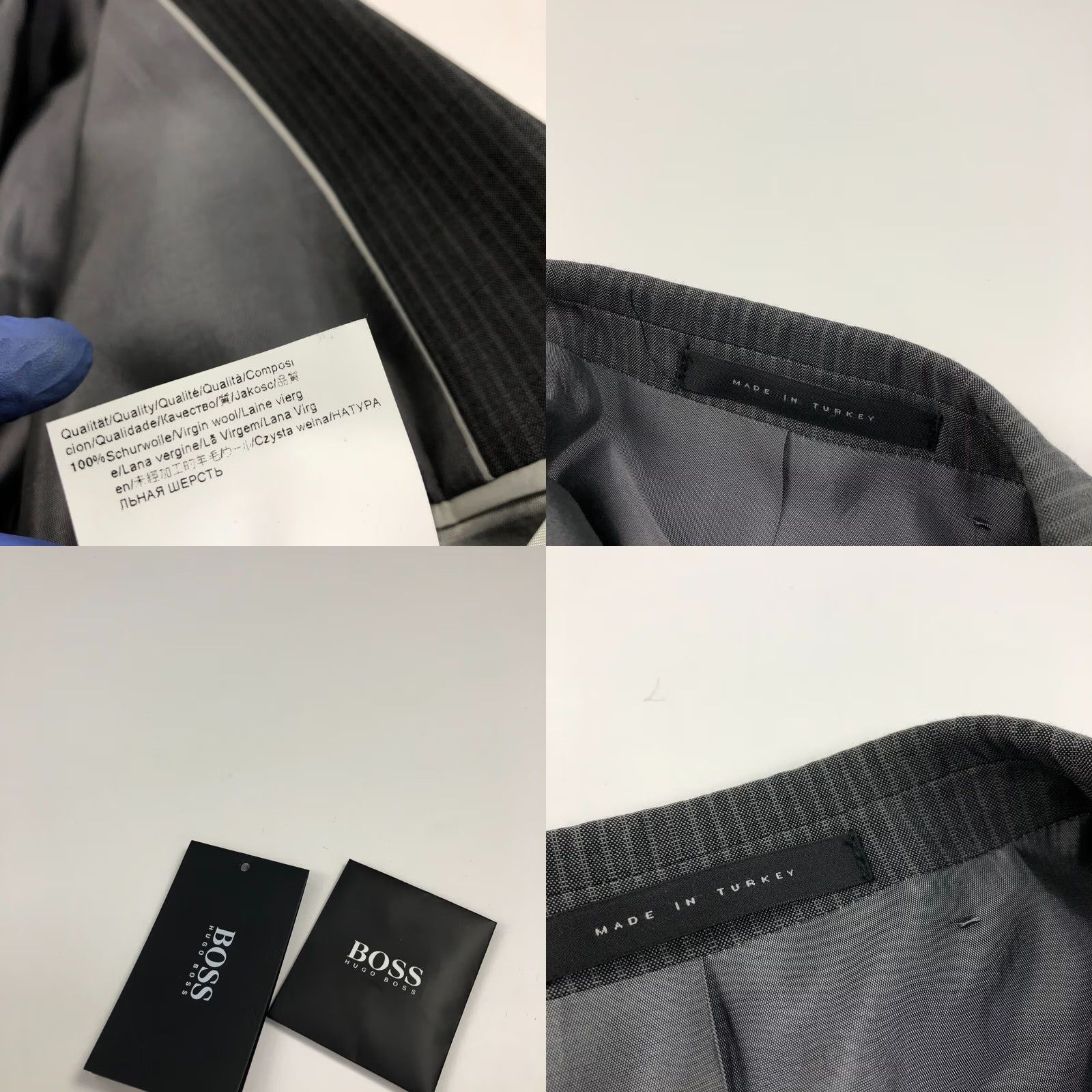 Hugo Boss Hugo Boss 42L Paolini Movio Sport Coat - Gray - Striped - One Piece Size US S / EU 44-46 / 1 - 8 Thumbnail