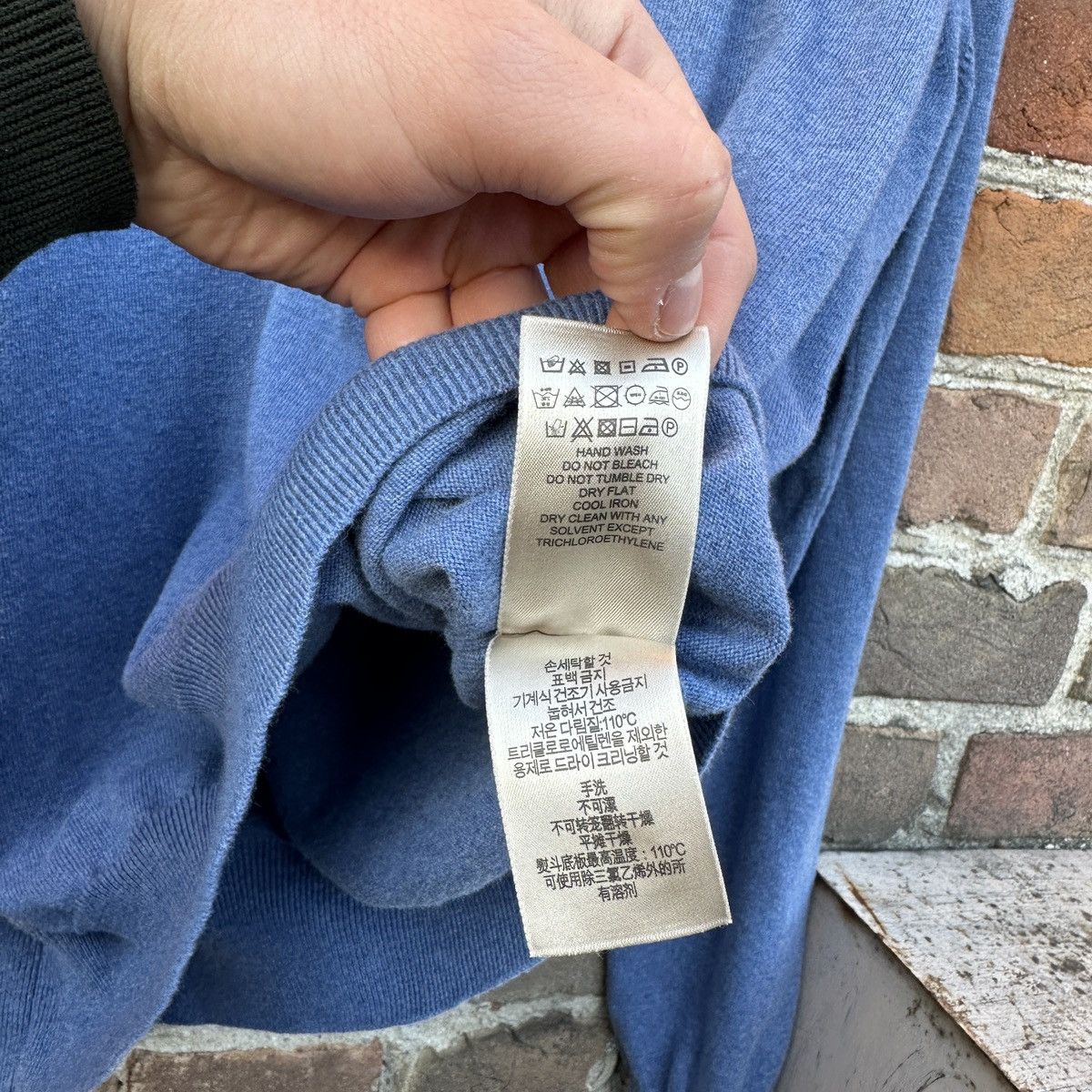 Burberry Burberry Brit V-Neck Sweater Jumper Blue London Premium Size US XXL / EU 58 / 5 - 8 Thumbnail