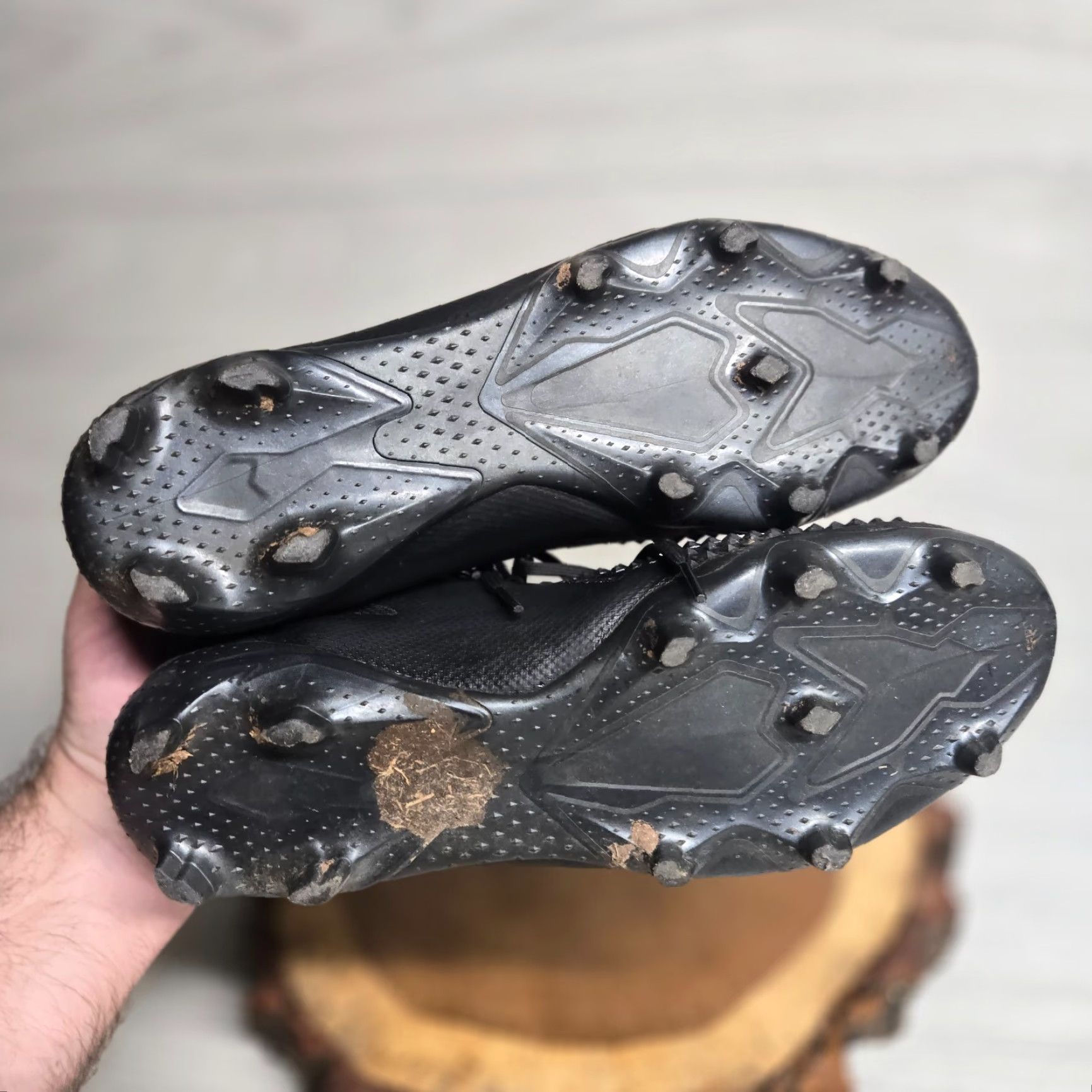 Adidas Adidas Predator 20.2 FG Demonskin Triple Black Soccer Cleats Adult Men's 9.5 Nike? Size US 10 / EU 43 - 6 Thumbnail