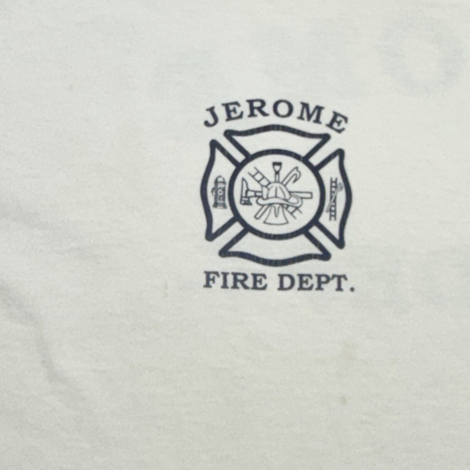 Vintage Vintage Y2K Jerome Fire Department T Shirt Mens Large White Size US L / EU 52-54 / 3 - 8 Thumbnail