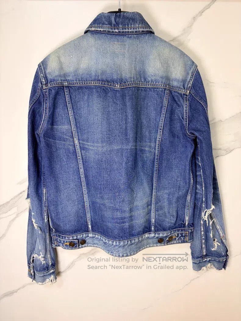 Saint Laurent Paris Saint Laurent Paris Distressed Denim Jacket Size US L / EU 52-54 / 3 - 2 Thumbnail