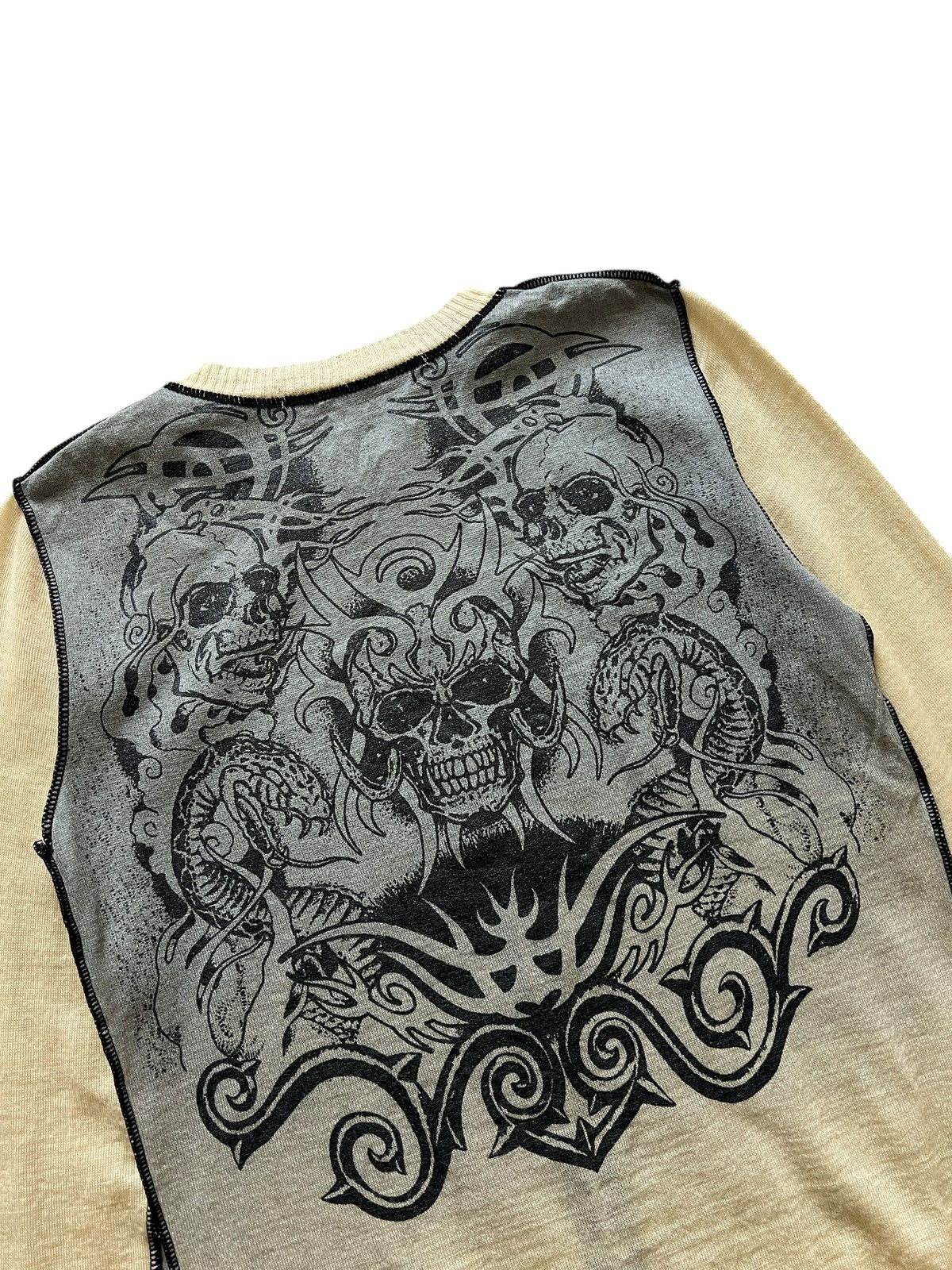 Seditionaries 1990s Here There 🇯🇵 Skull Tattoo Zipper Sweater Size US XS / EU 42 / 0 - 9 Thumbnail