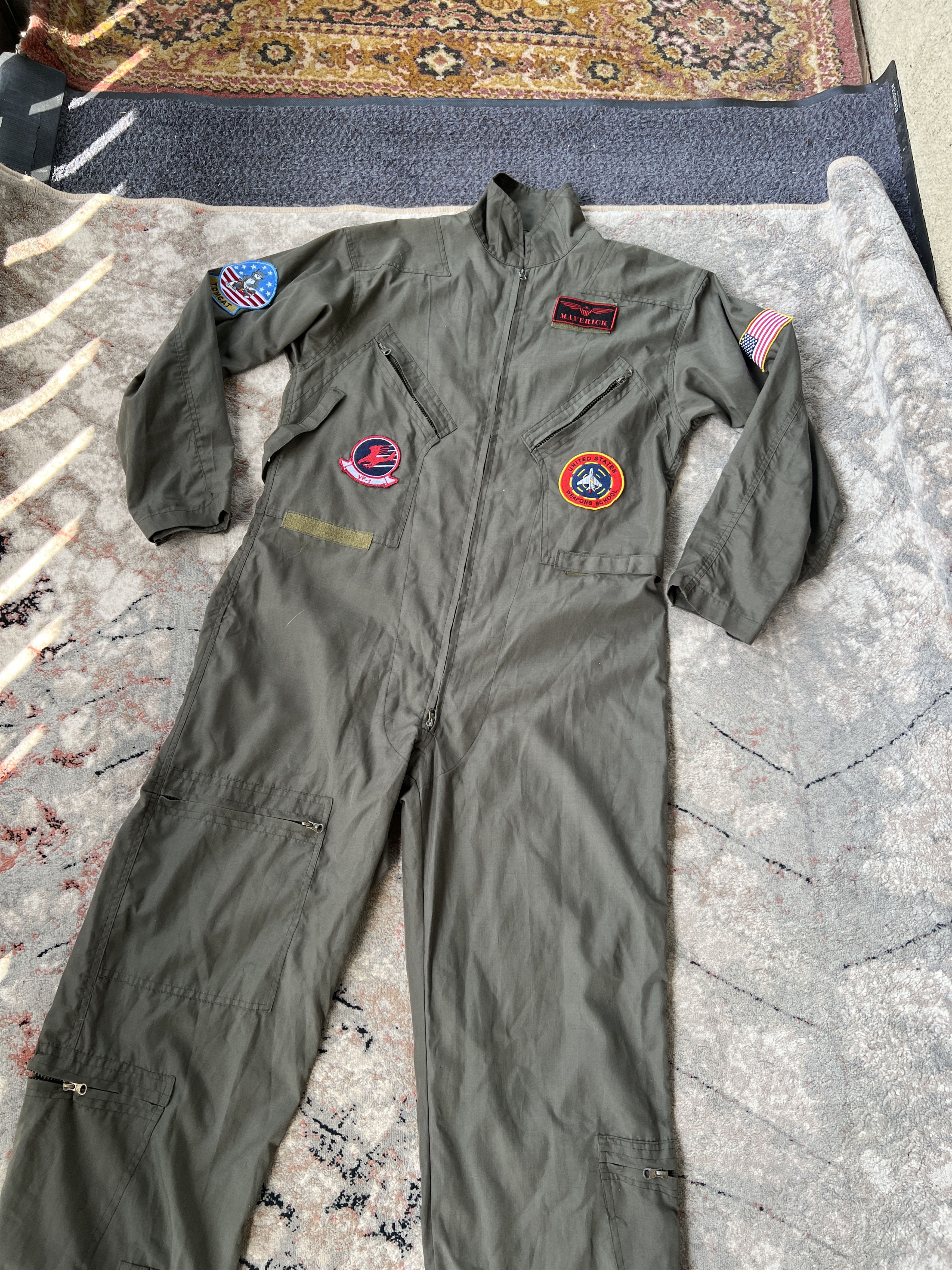 Vintage Top Gun Tom Cat USA Maverick VF-1 Weapons School Overall Size US M / EU 48-50 / 2 - 2 Thumbnail