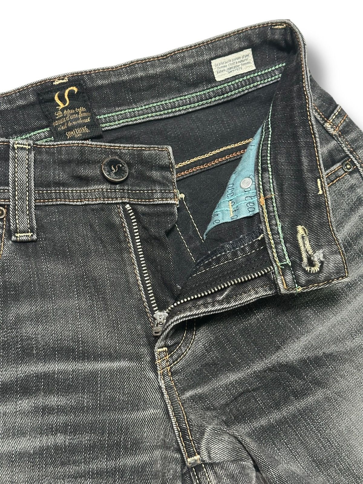 Edwin Something x Edwin Vienus Jean Vintage Distressed Bootcut Size US 28 / EU 44 - 11 Thumbnail