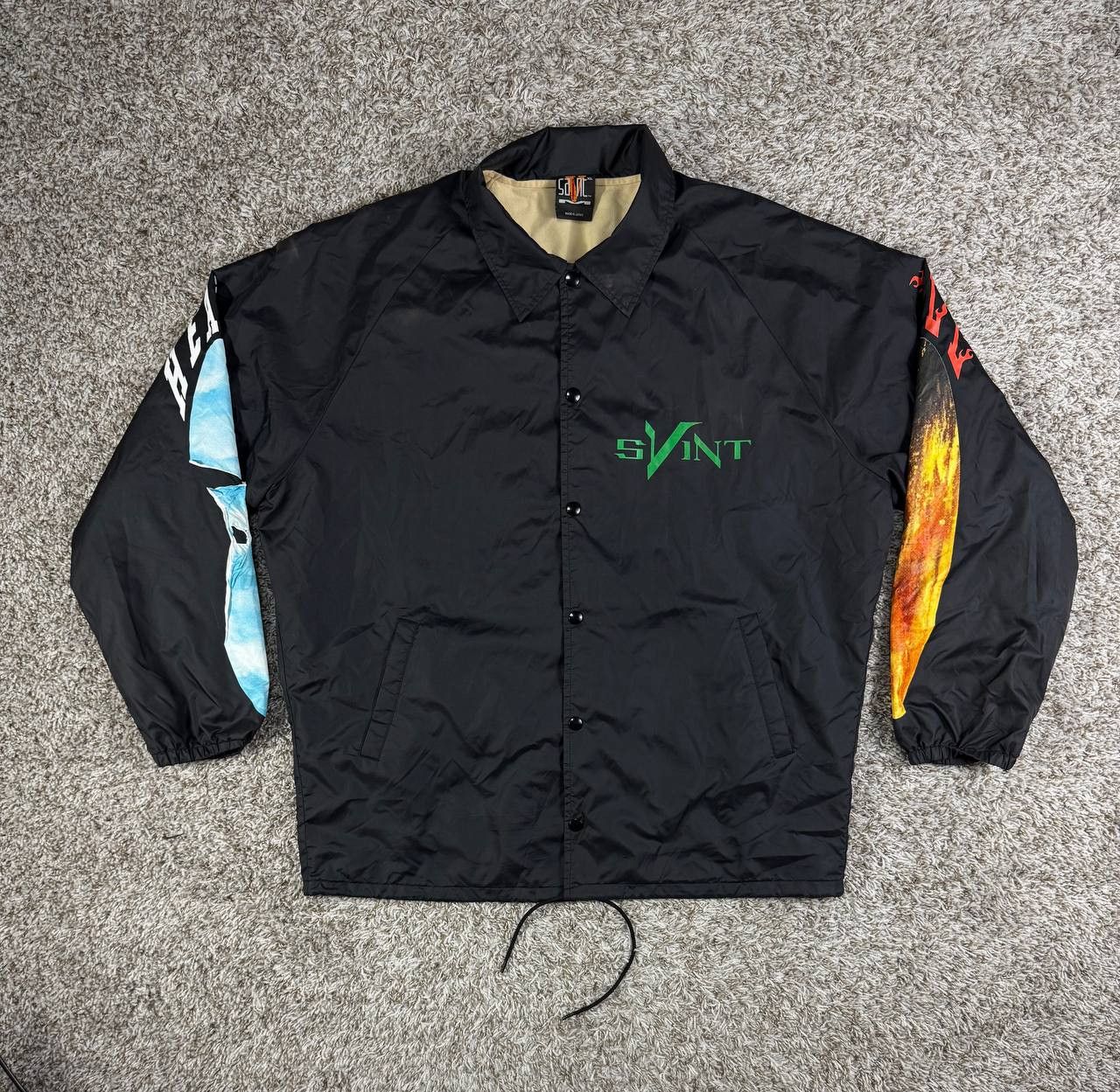 vlone ジャケット Mサイズ VLONE Big Logo Series Puffer Jackets Unisex Black - POIZON