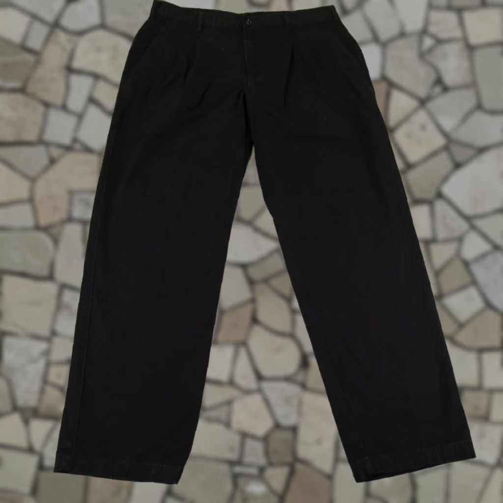 Vintage VINTAGE Solo Semore Pants Mens 38 Adult Black Chino 90s Grunge Y2K Casual Regular Fit Size US 36 / EU 52 - 1 Thumbnail