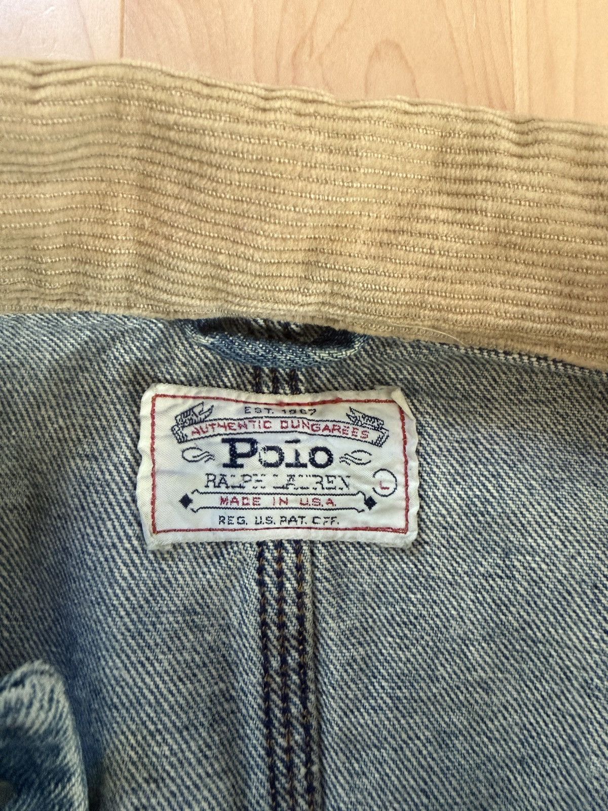 Polo Ralph Lauren 1990s Vintage Polo by Ralph Lauren Denim Jacket- Made in USA Size US L / EU 52-54 / 3 - 2 Thumbnail
