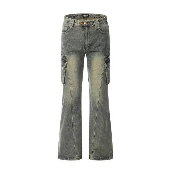 Japanese Brand VIBE American hip-hop loose flared casual cargo jeans Size US 32 / EU 48 - 1 Thumbnail
