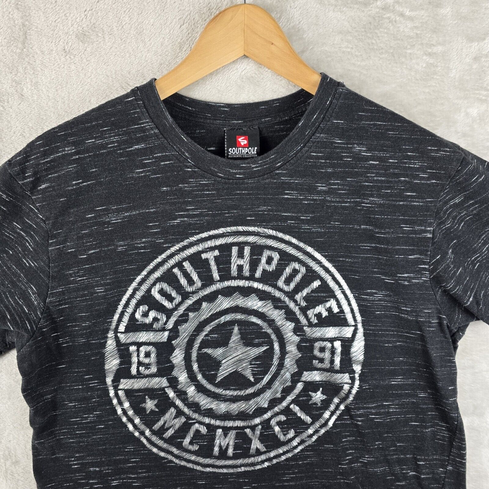 Southpole Vintage Southpole Men's Heather Black Shirt Large Y2K Vtg Size US L / EU 52-54 / 3 - 3 Thumbnail