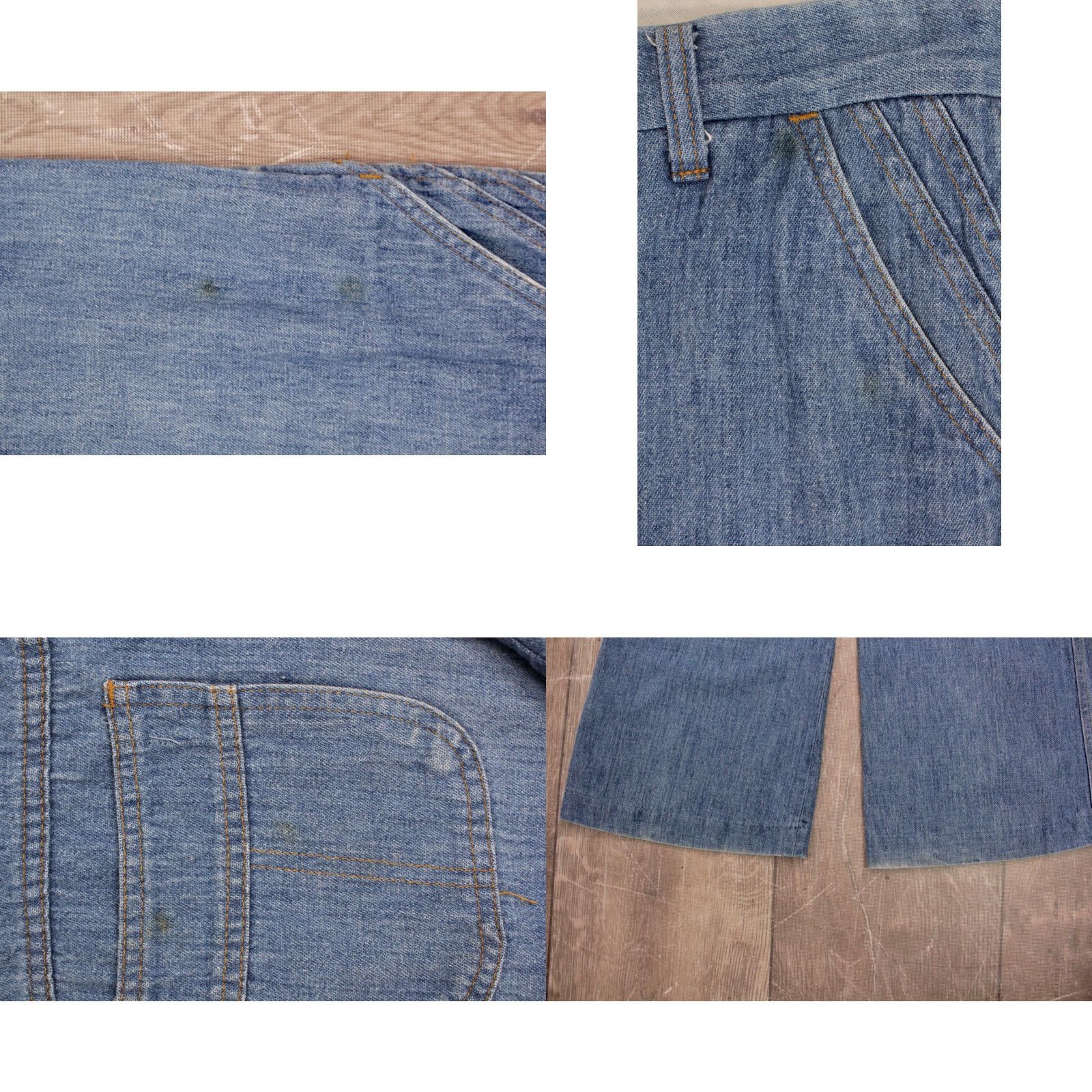 Levi's VINTAGE Levi's Jeans Pants 70s Disco BellBottoms Panatela Levi's 30x29 Mens Blue 1970s Pant Denim shirt? Size US 30 / EU 46 - 8 Thumbnail