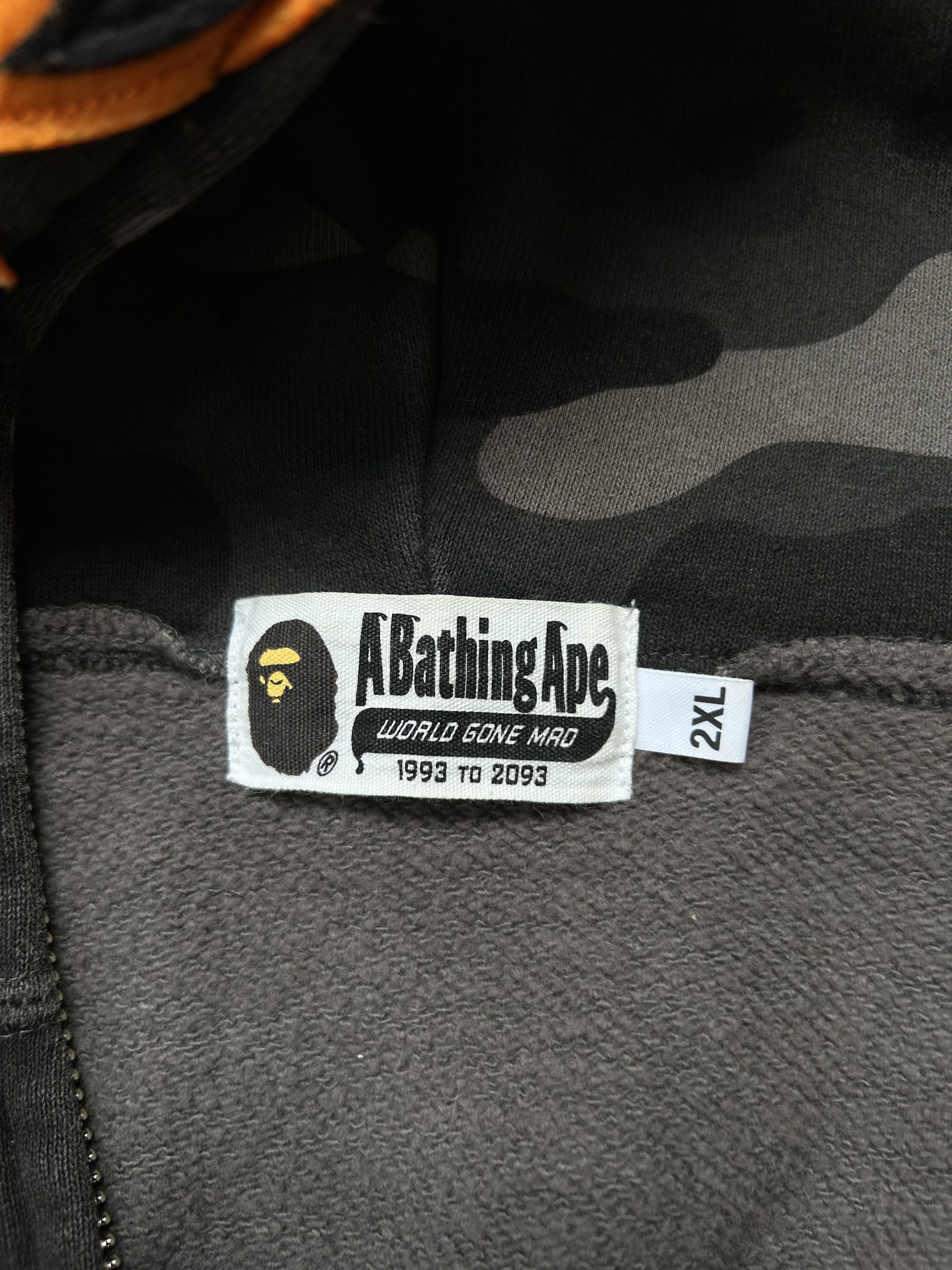 Bape Bape Tiger Camo Full Zip Hoodie [Size XXL] Size US XXL / EU 58 / 5 - 9 Thumbnail