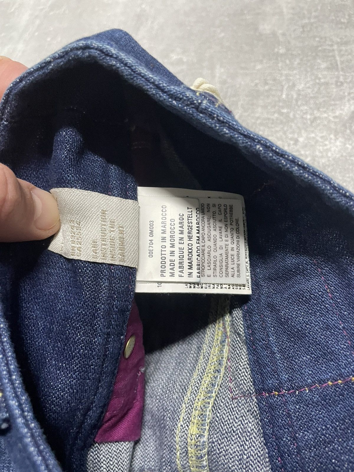 Hysteric Glamour Y2K Opium LGB style Diesel Distressed Denim Jeans baggy pant Size 27" / US 4 / IT 40 - 9 Thumbnail