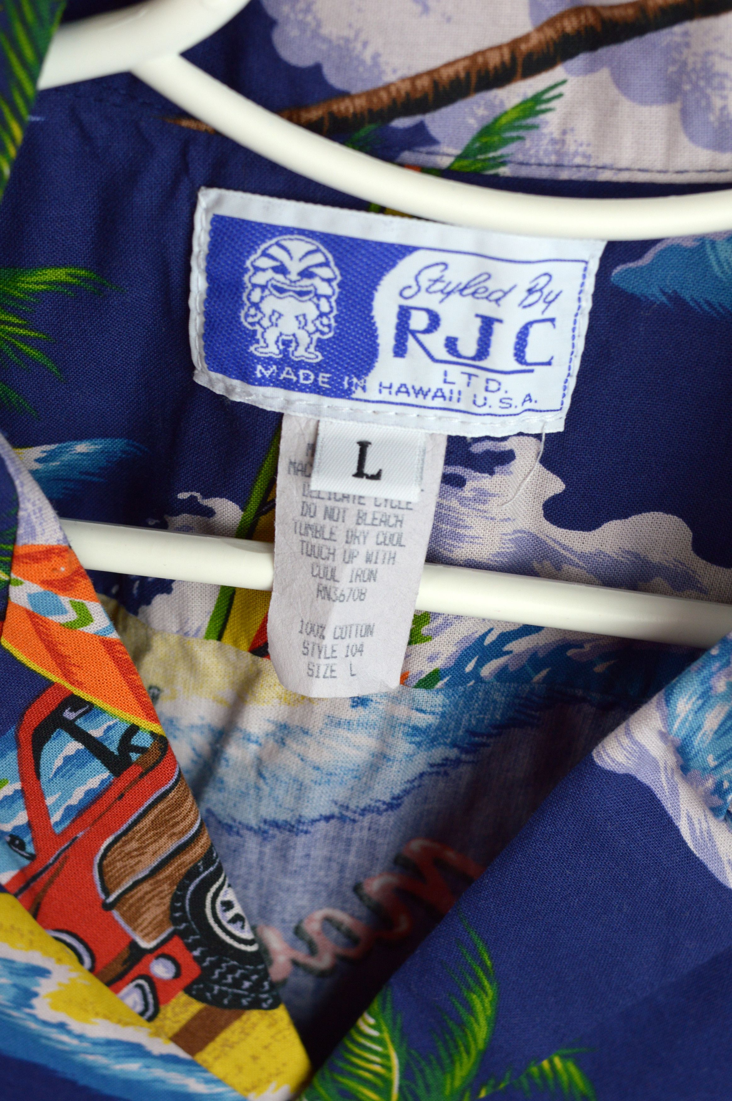 Vintage Vintage Styled by RJC Hawaiian 80s t shirt Size US XL / EU 56 / 4 - 4 Thumbnail