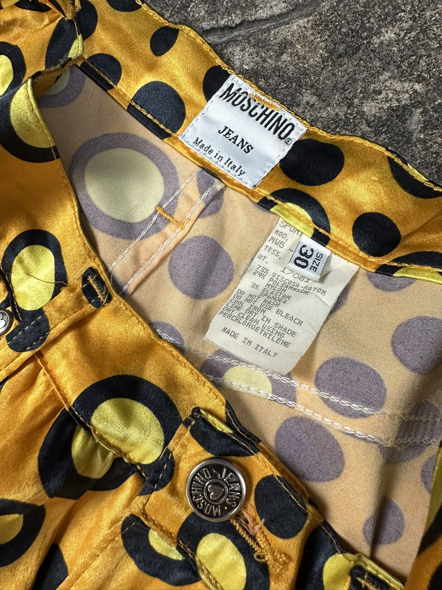 Moschino Vintage Moschino Polka Dot Patterned Pants 2000s Size 30" / US 8 / IT 44 - 7 Thumbnail