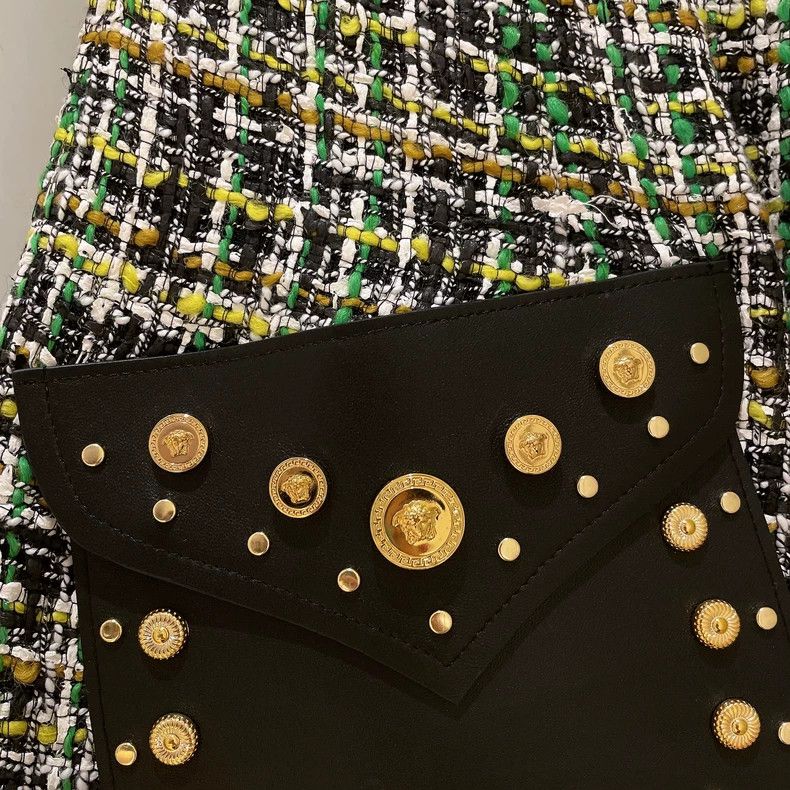 Versace Versace Colorful tweed dress Size L / US 10 / IT 46 - 5 Thumbnail