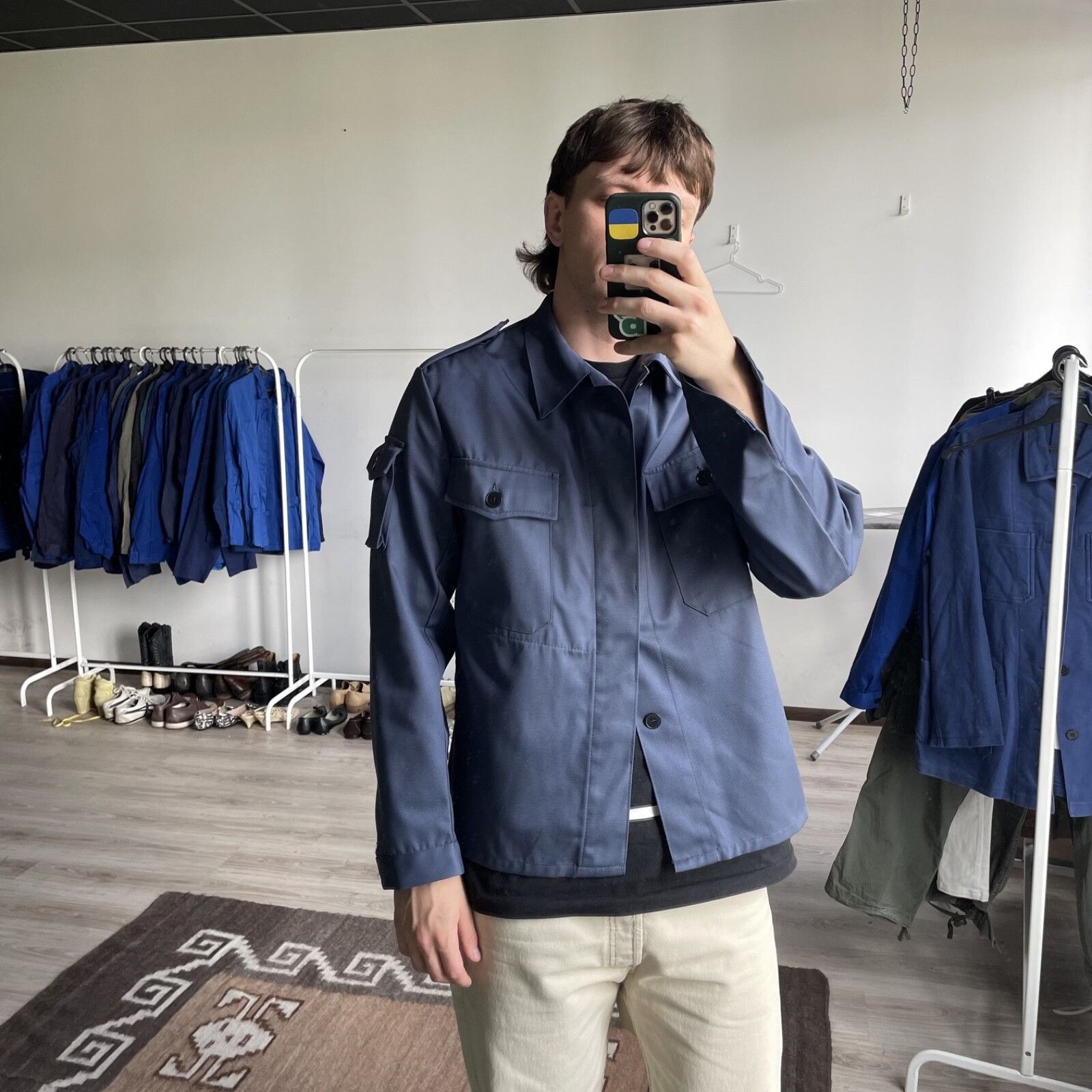 Vintage Vintage French Workwear Poly Cotton Chore Jacket 9299AC Size US M / EU 48-50 / 2 - 2 Thumbnail
