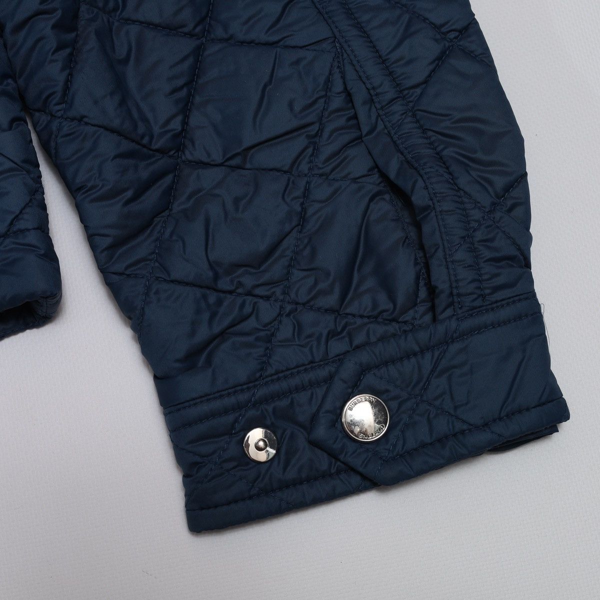 Burberry Burberry Quilted Jacket Two Tones Block Recycled Nylon Blue Size US M / EU 48-50 / 2 - 16 Thumbnail