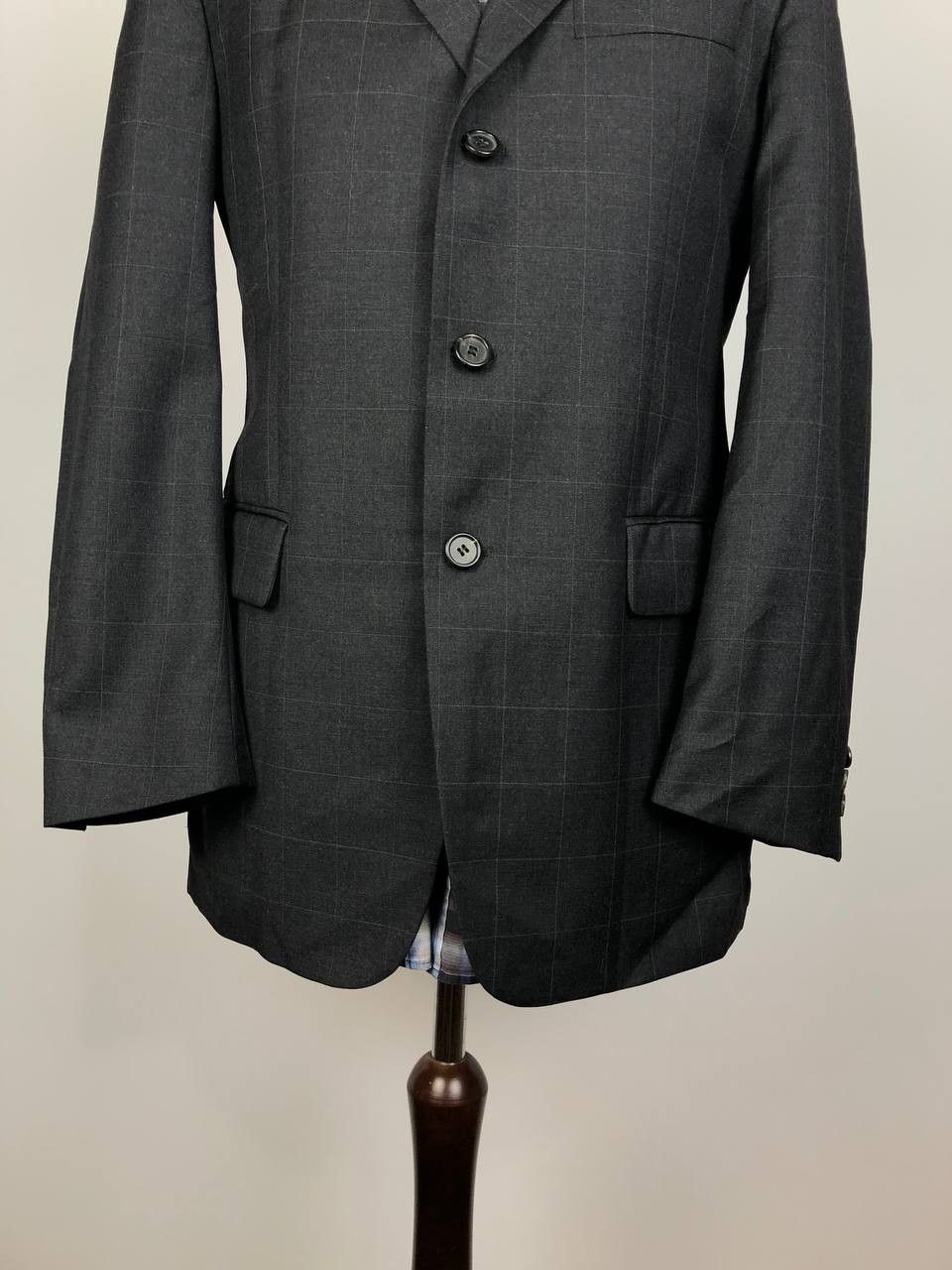Hugo Boss HUGO BOSS Classic Wool Blazer Jacket Gray Size 52R - 3 Thumbnail