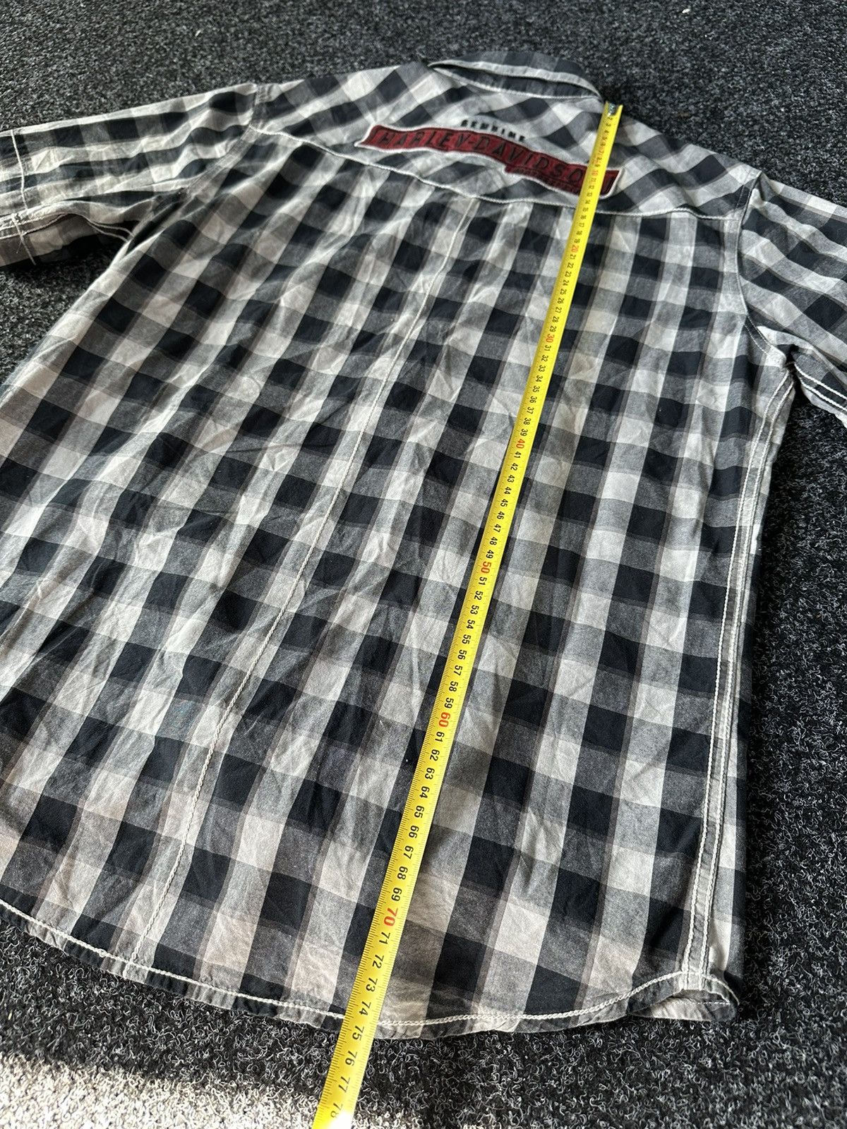 Harley Davidson × Vintage 🚨HARLEY DAVIDSON Vintage SHIRT BUTTON BIG LOGO 3D flannel Size US M / EU 48-50 / 2 - 14 Thumbnail