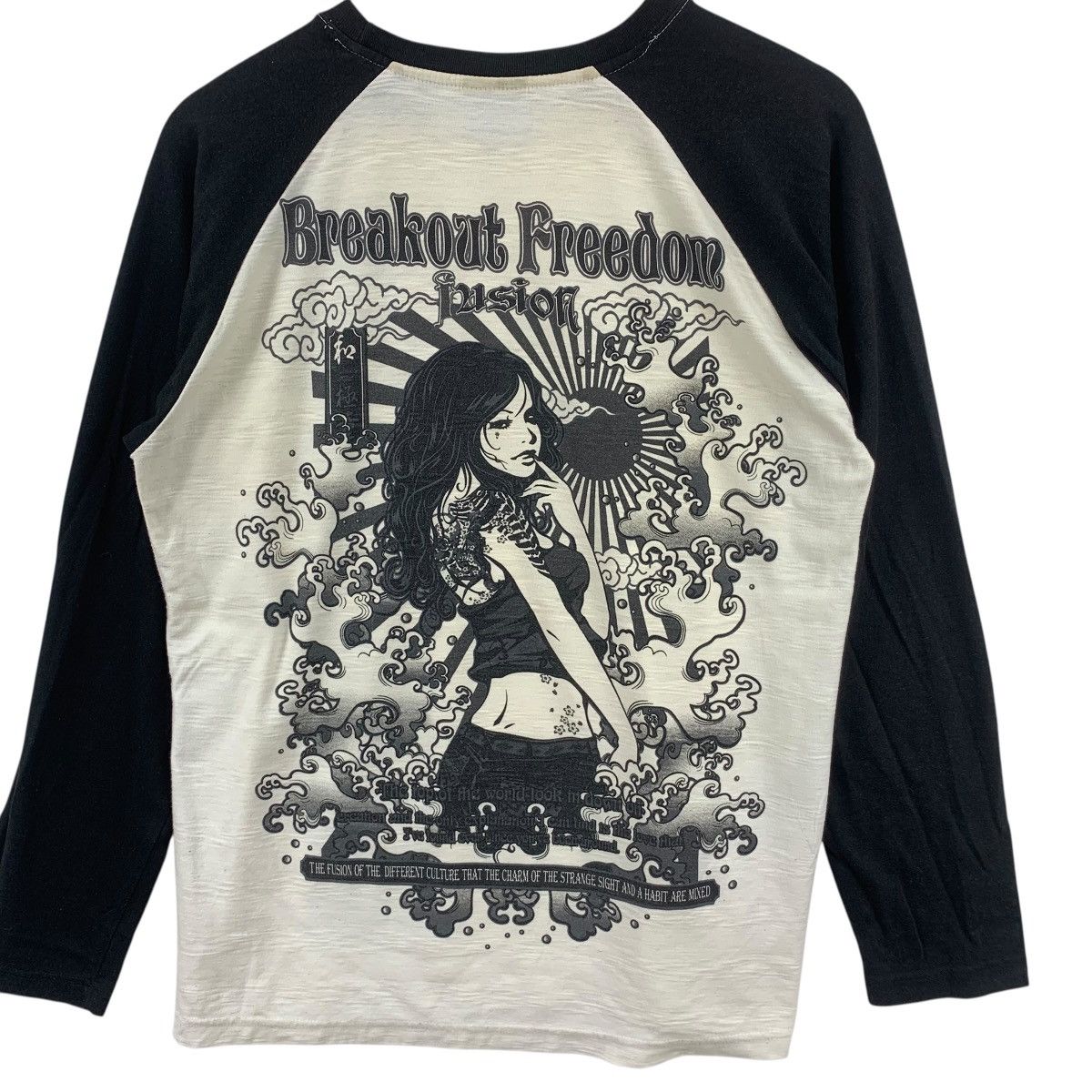 Other JAPAN BULLET NOISE Geisha Samurai Raglan Tee Shirt Top Long Size L / US 10 / IT 46 - 2 Thumbnail