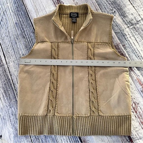 Vintage Vintage Suede Leather Zip Up Sleeveless Vest “Designers Stud Size L / US 10 / IT 46 - 6 Thumbnail