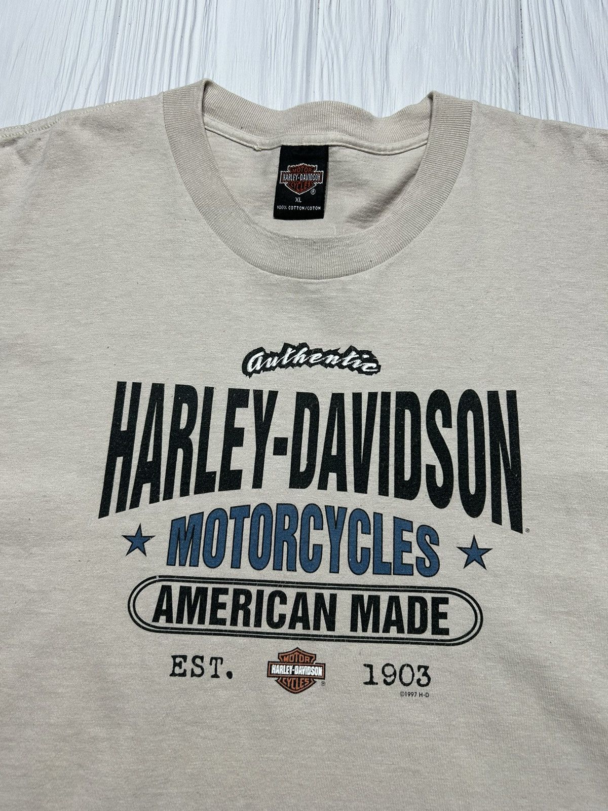 Harley Davidson RARE! Vintage 1997 Harley Davidson Daytona USA T-Shirt Size US XL / EU 56 / 4 - 5 Thumbnail