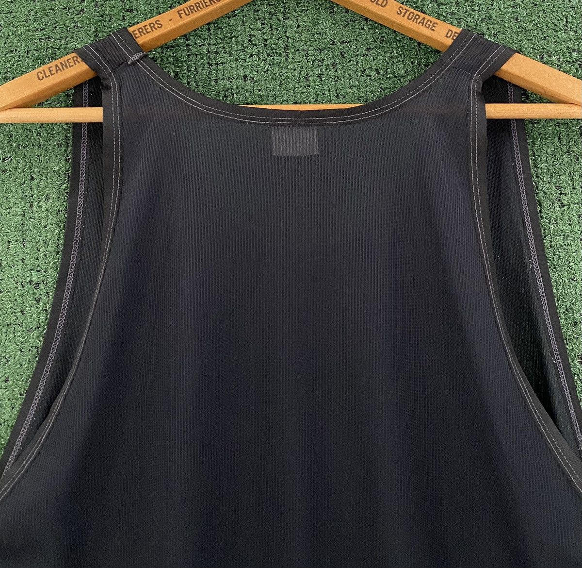 Jockey VTG 70’s Jockey Thorobred Ribbed Sheer Black Tank Top Size US M / EU 48-50 / 2 - 6 Thumbnail