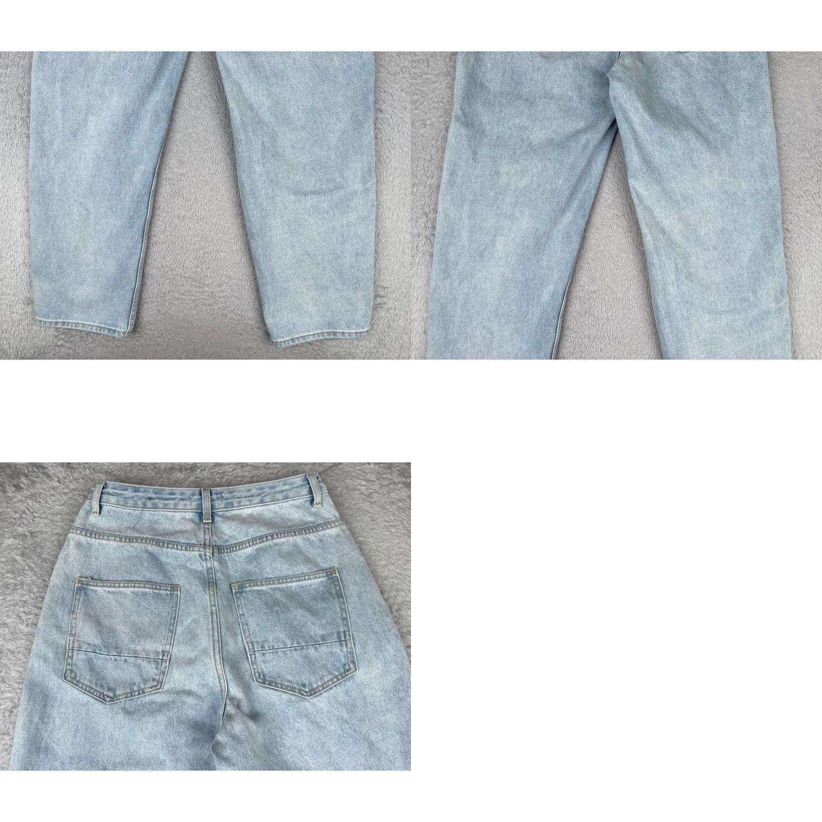 Fashion Nova Fashion Nova Jeans Juniors 9 Blue Denim Jeans Wide Leg Distressed Cotton 28x31 Jeans Women Boys Girls Mens Size 30" / US 8 / IT 44 - 10 Thumbnail