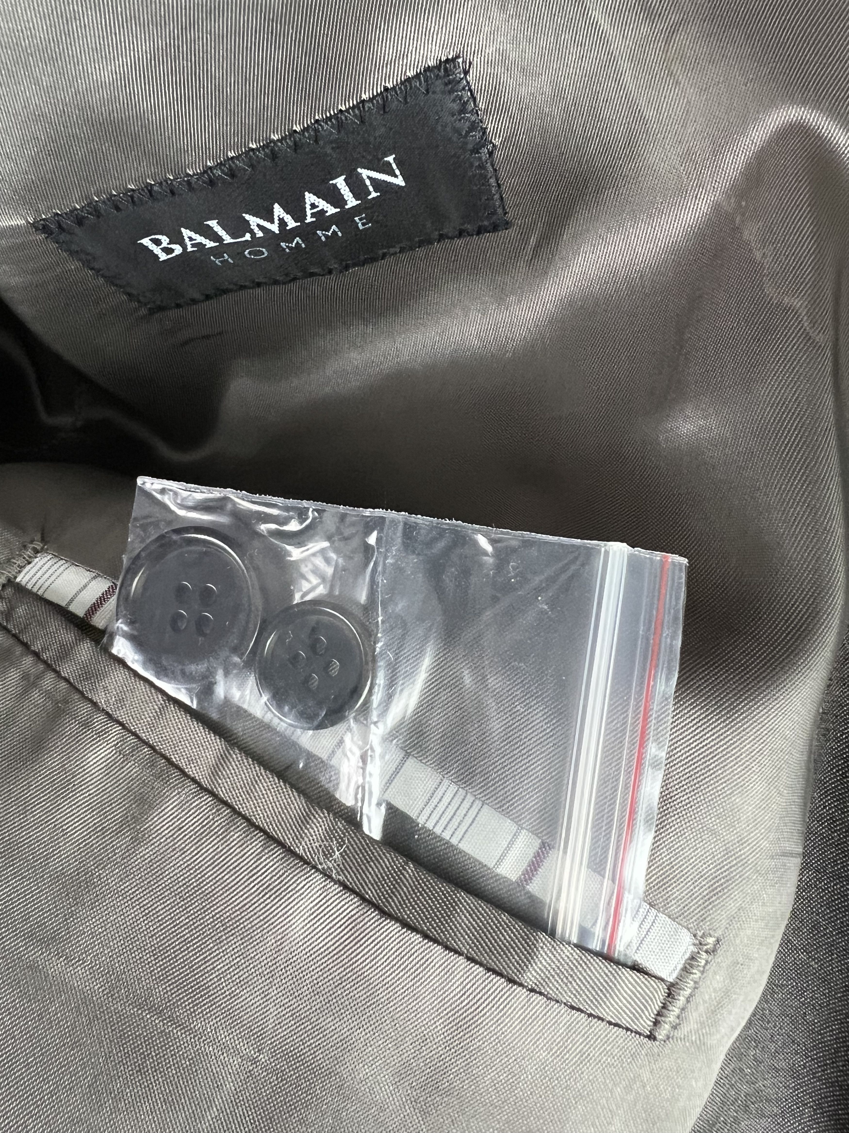Balmain Balmain Home Men's Wool Suit Size 52 Size 52R - 9 Thumbnail