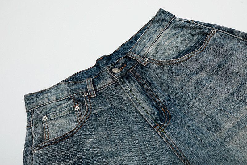 Japanese Brand American street style wide-leg loose denim shorts for men Size US 32 / EU 48 - 3 Thumbnail