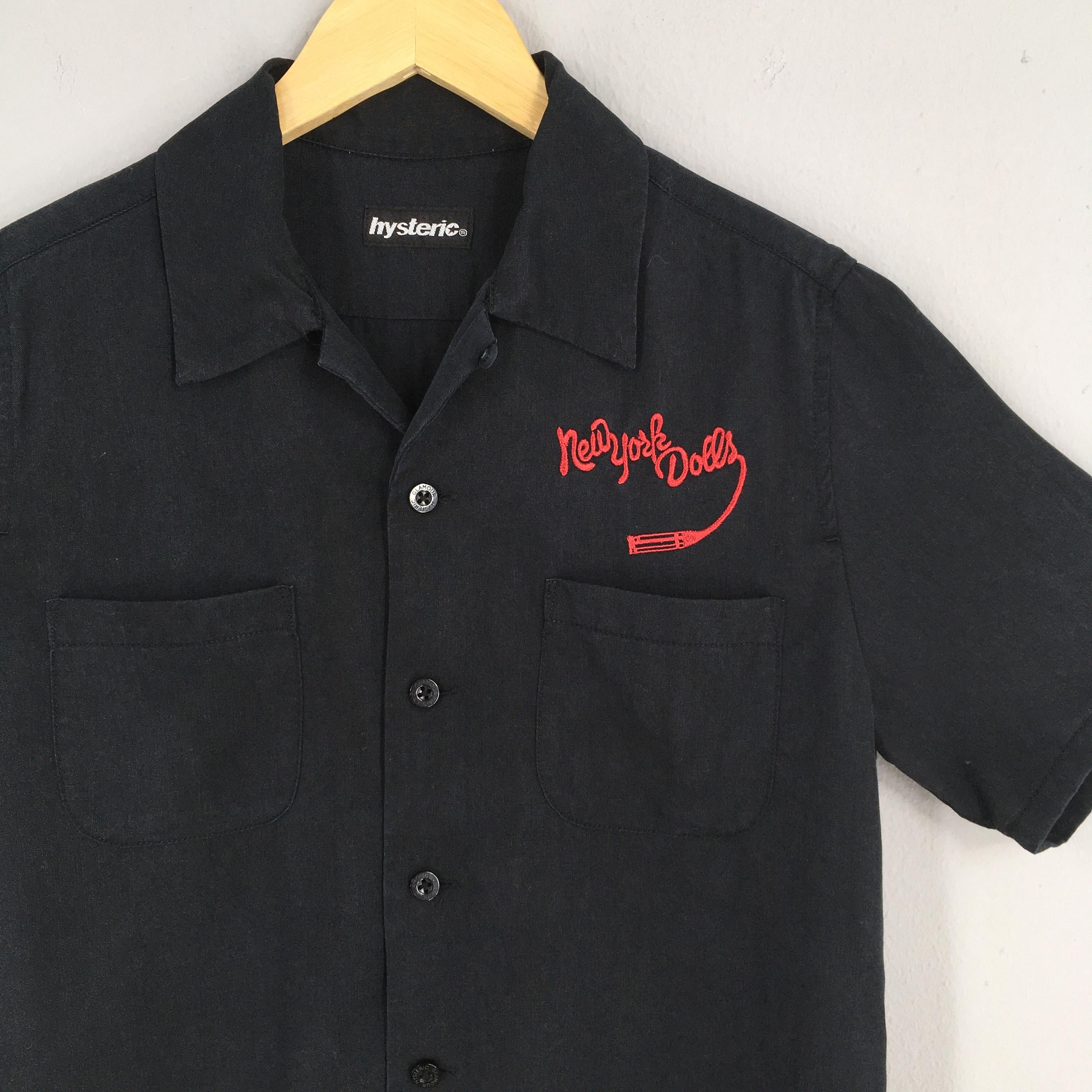 Hysteric Glamour × Japanese Brand × Yoshiyuki Konishi Hysteric Glamour New York Dolls Rockabilly Bowling Shirt S Size US S / EU 44-46 / 1 - 2 Thumbnail