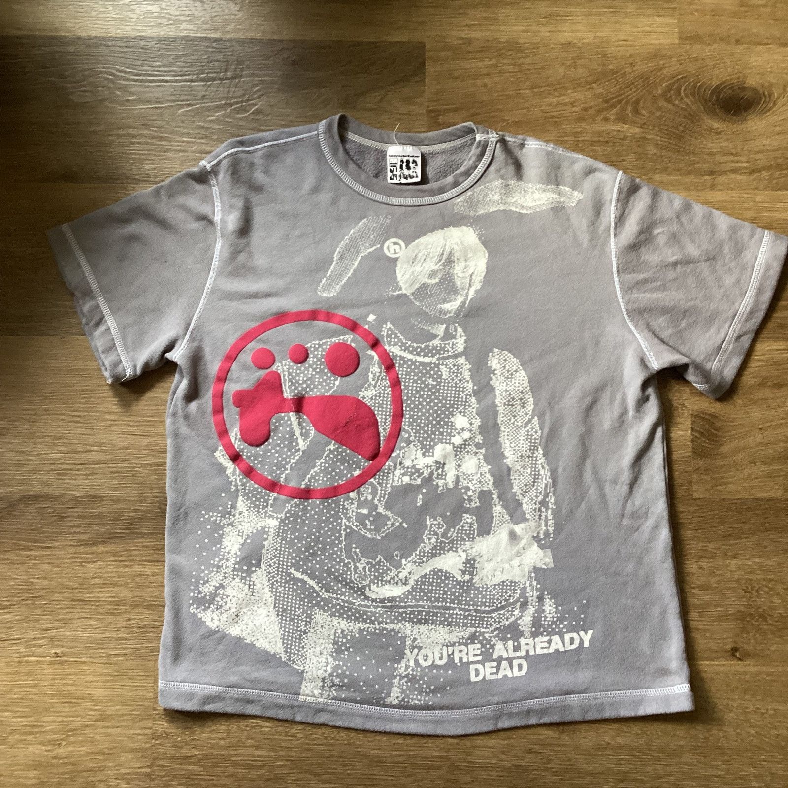 Vintage Japanese Streetwear “Have you died before” Cotton Shirt Size US L / EU 52-54 / 3 - 1 Thumbnail