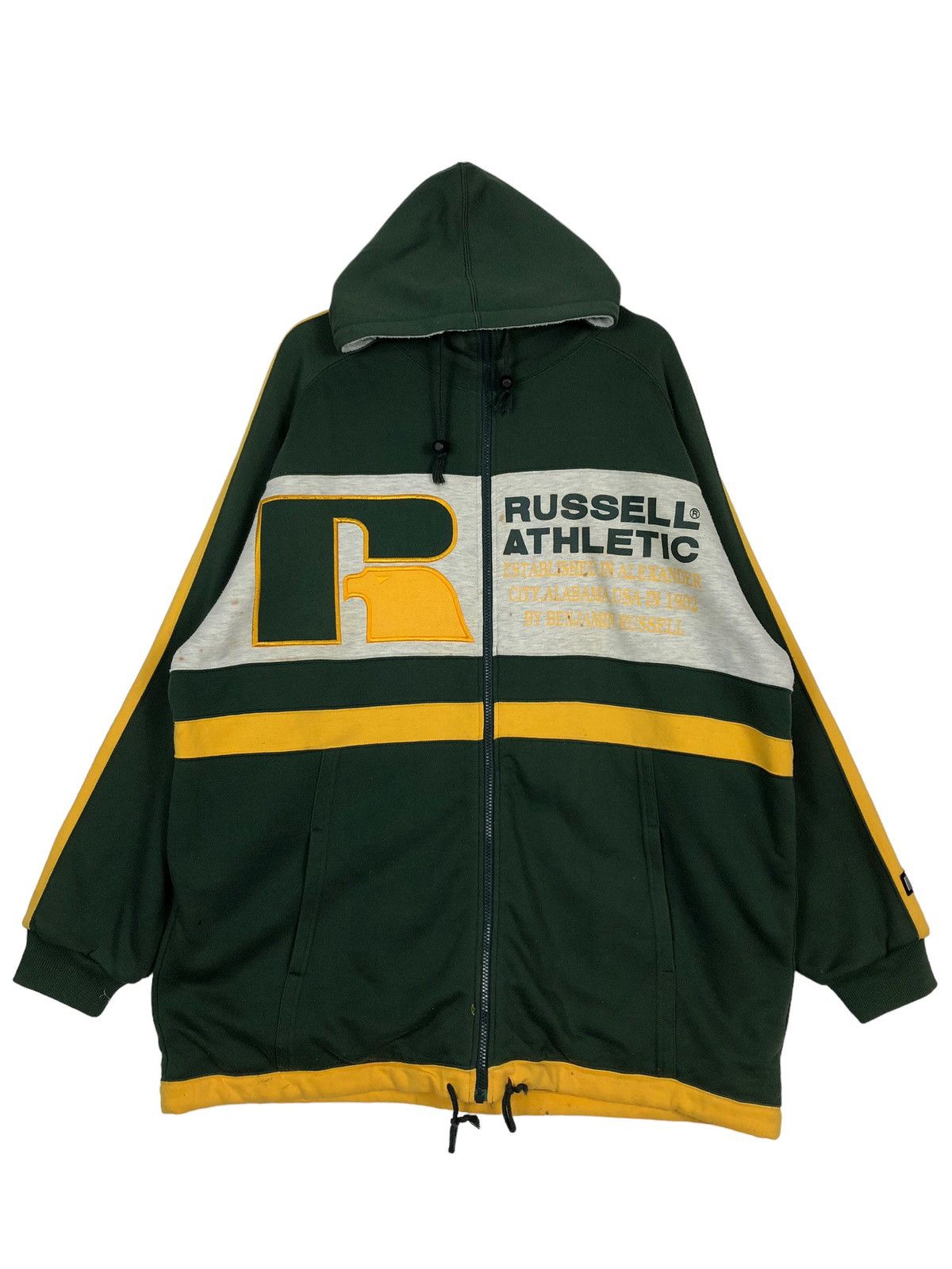 Japanese Brand 🔥90’s Rare Vintage Russell Athletic Hoodie Jacket Big Logo Size US L / EU 52-54 / 3 - 1 Thumbnail