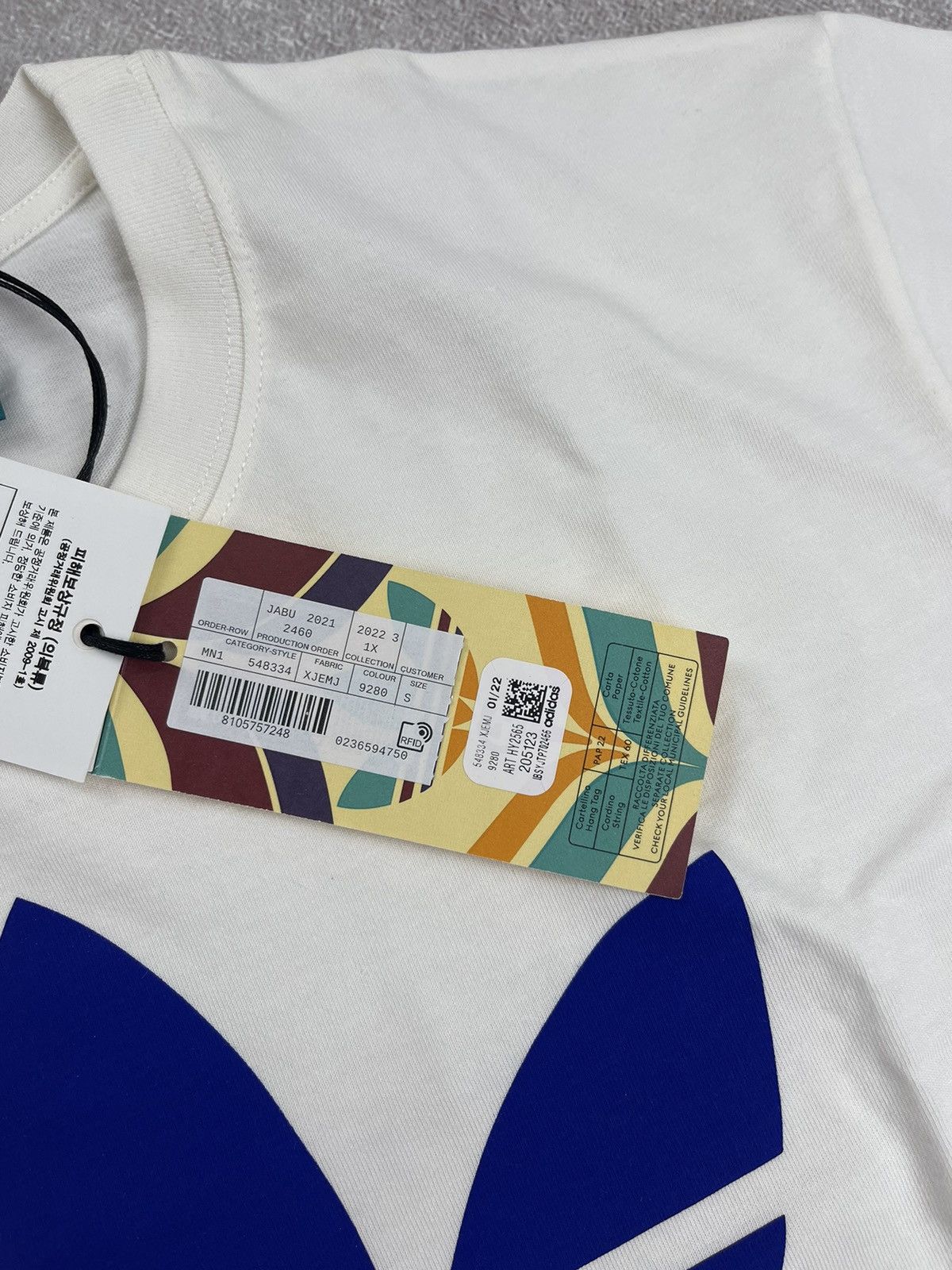 Adidas × Gucci Adidas x Gucci Cotton Jersey T-Shirt White Size S Size US S / EU 44-46 / 1 - 7 Thumbnail