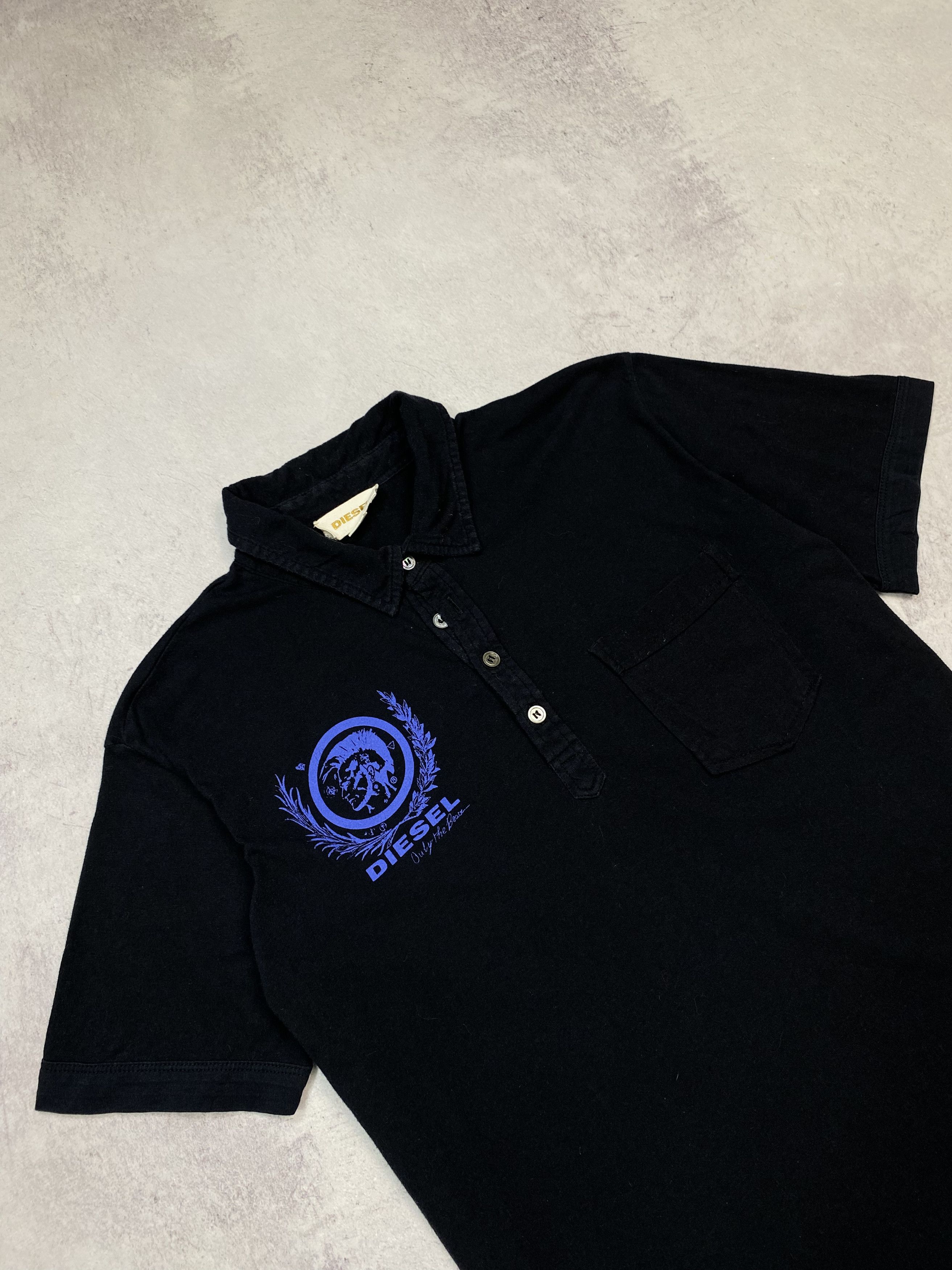 Diesel DIESEL MEN'S VINTAGE POLO SHIRT BLACK SIZE M Y2K STREET WEAR Size US M / EU 48-50 / 2 - 4 Thumbnail