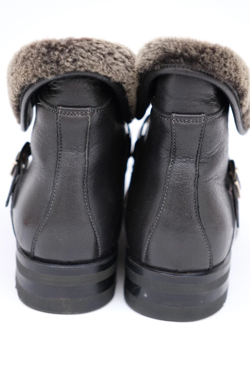 Santoni NEW Santoni Black Leather Derby Boots EU 42.5 UK 8.5 US 9.5 Size US 9.5 / EU 42-43 - 4 Thumbnail