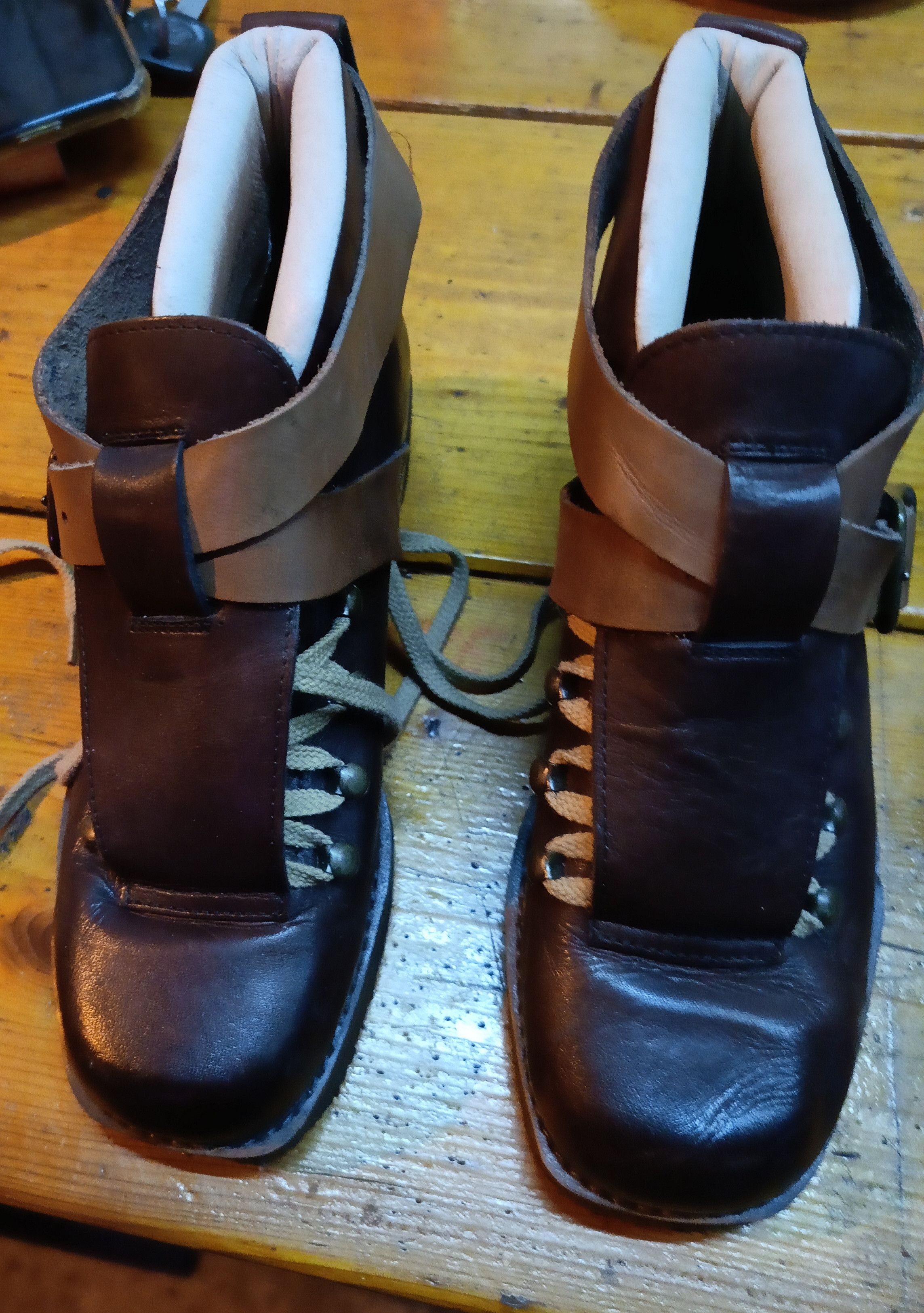 Ne-Net Ne - Net By Issey Miyake Adjustable Buckle High Cut Boots Size US 4 / IT 34 - 1 Thumbnail