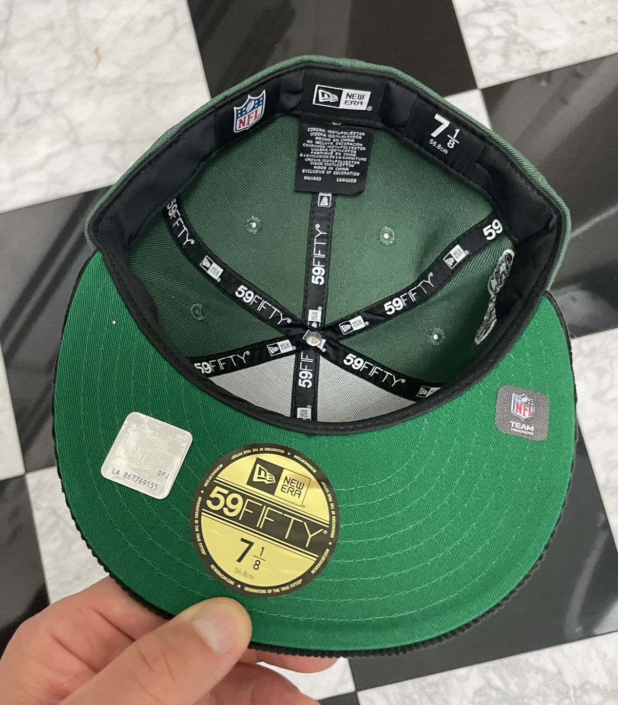 New Era 🔥 Packers fitted hat with corduroy brim size 7 1/8 Size ONE SIZE - 5 Thumbnail