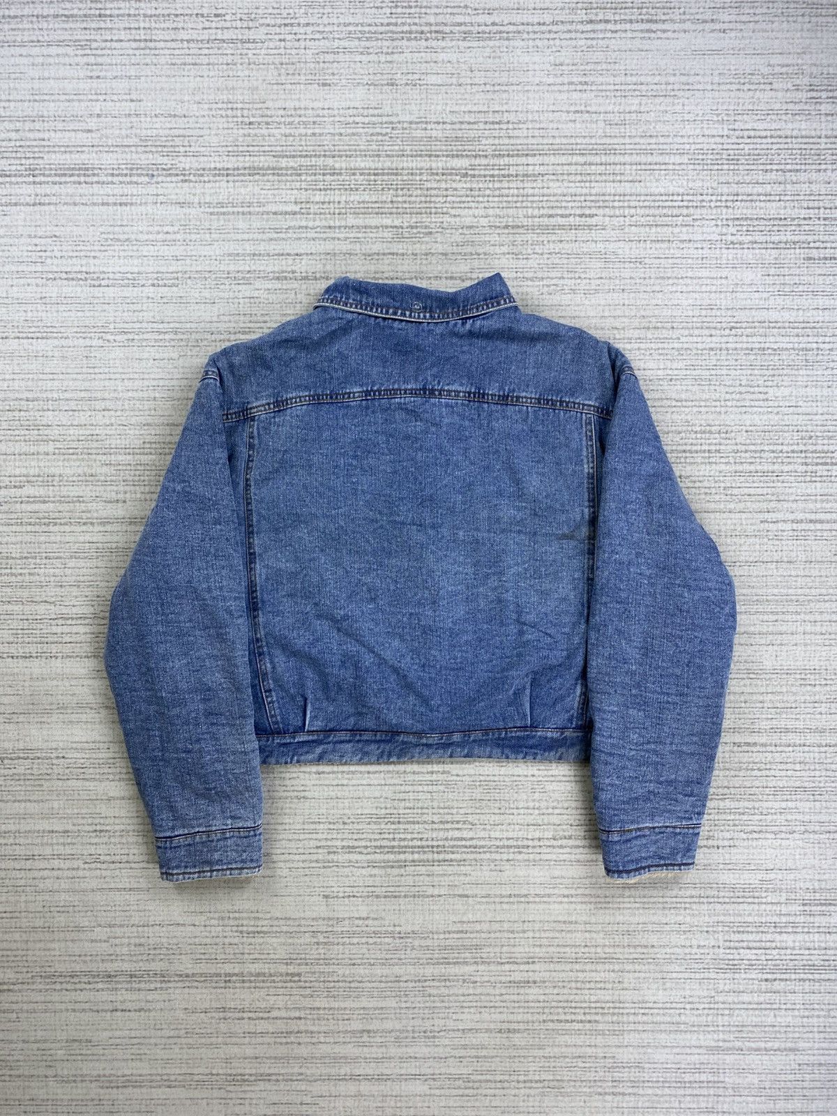 Japanese Brand × Vintage Vintage Sheson Breasted Cropped Sherpa Denim Jacket Size US M / EU 48-50 / 2 - 2 Thumbnail