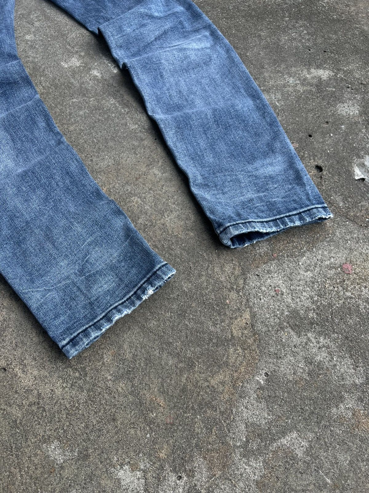 Dolce & Gabbana Crazy Vintage Dolce&Gabbana Big Metal Logo Distressed Jeans Size US 31 - 3 Thumbnail