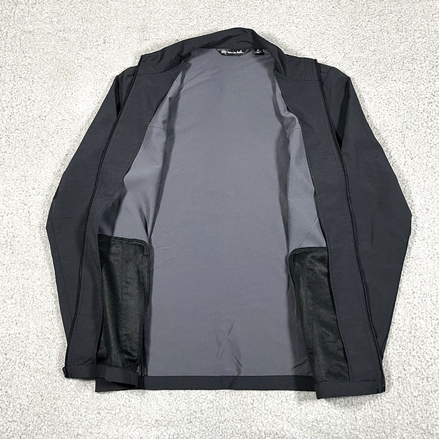 TravisMathew Travis Mathew Jacket Mens Medium Gray Performance Full Zip Golf Windbreaker Size US M / EU 48-50 / 2 - 3 Thumbnail